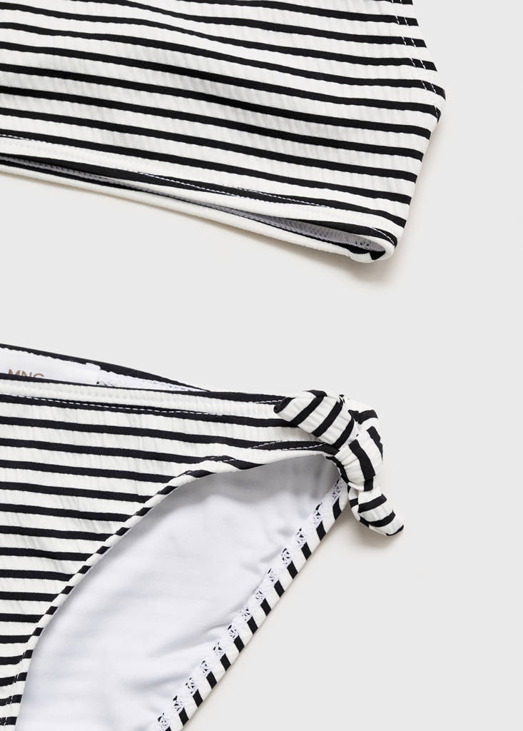 Striped bikini — Black