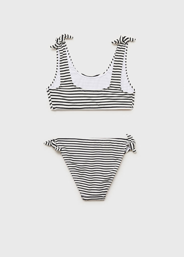 Striped bikini — Black