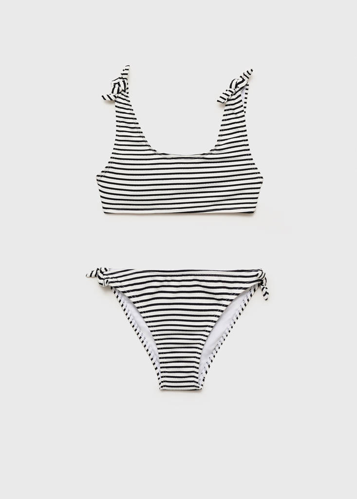 Striped bikini — Black