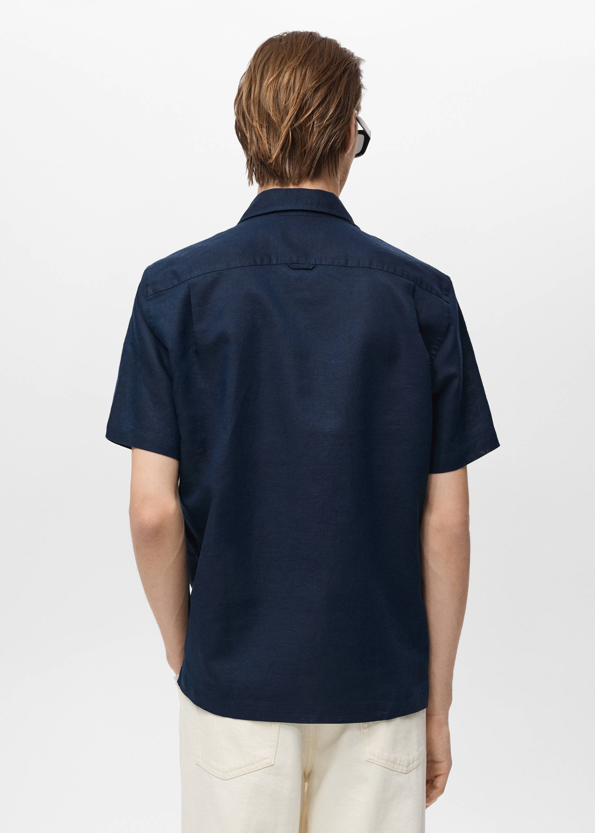 Chemise lin manches courtes - Verso de l’article