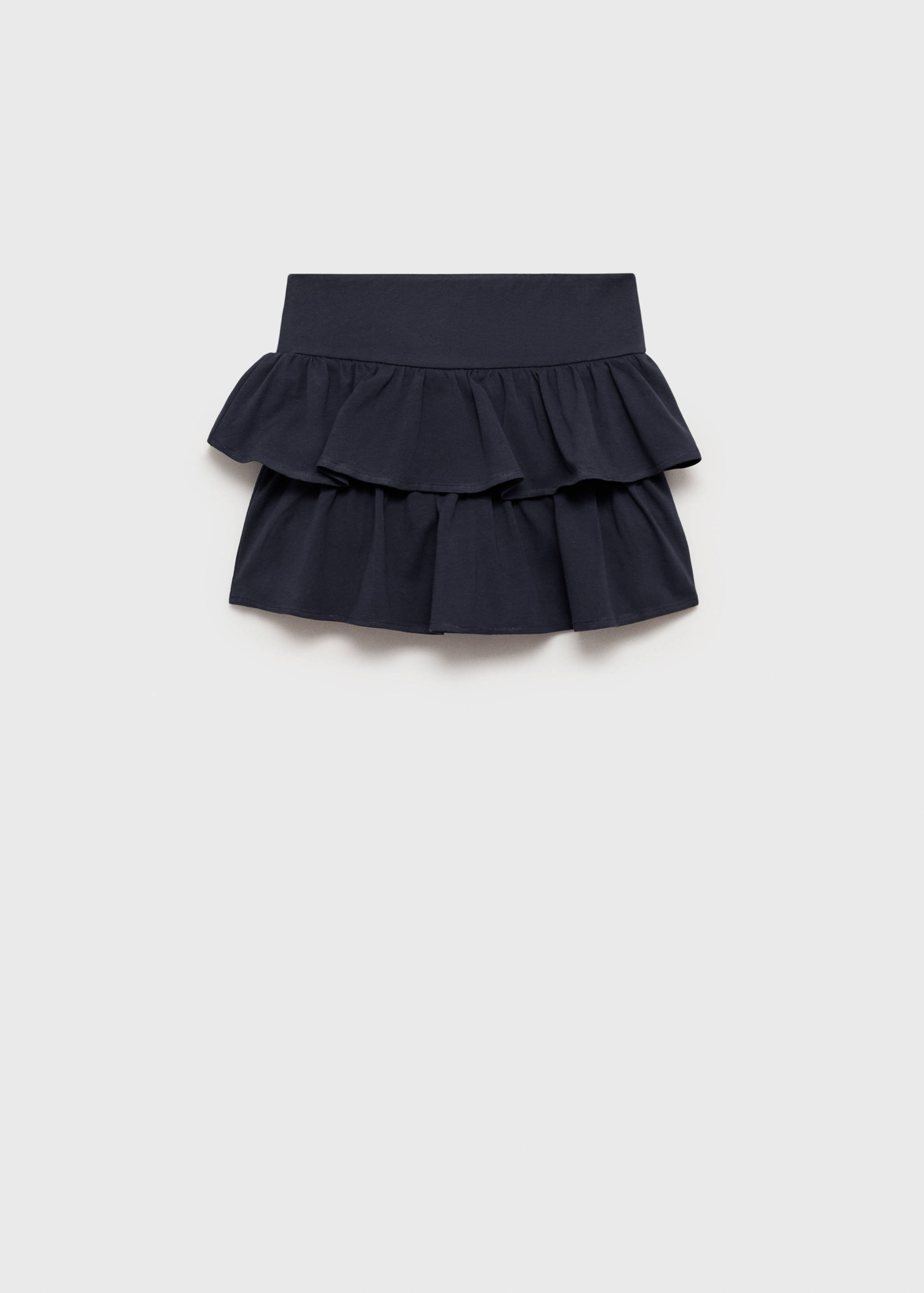 Юбка-брюки с оборками - Обратная сторона изделия