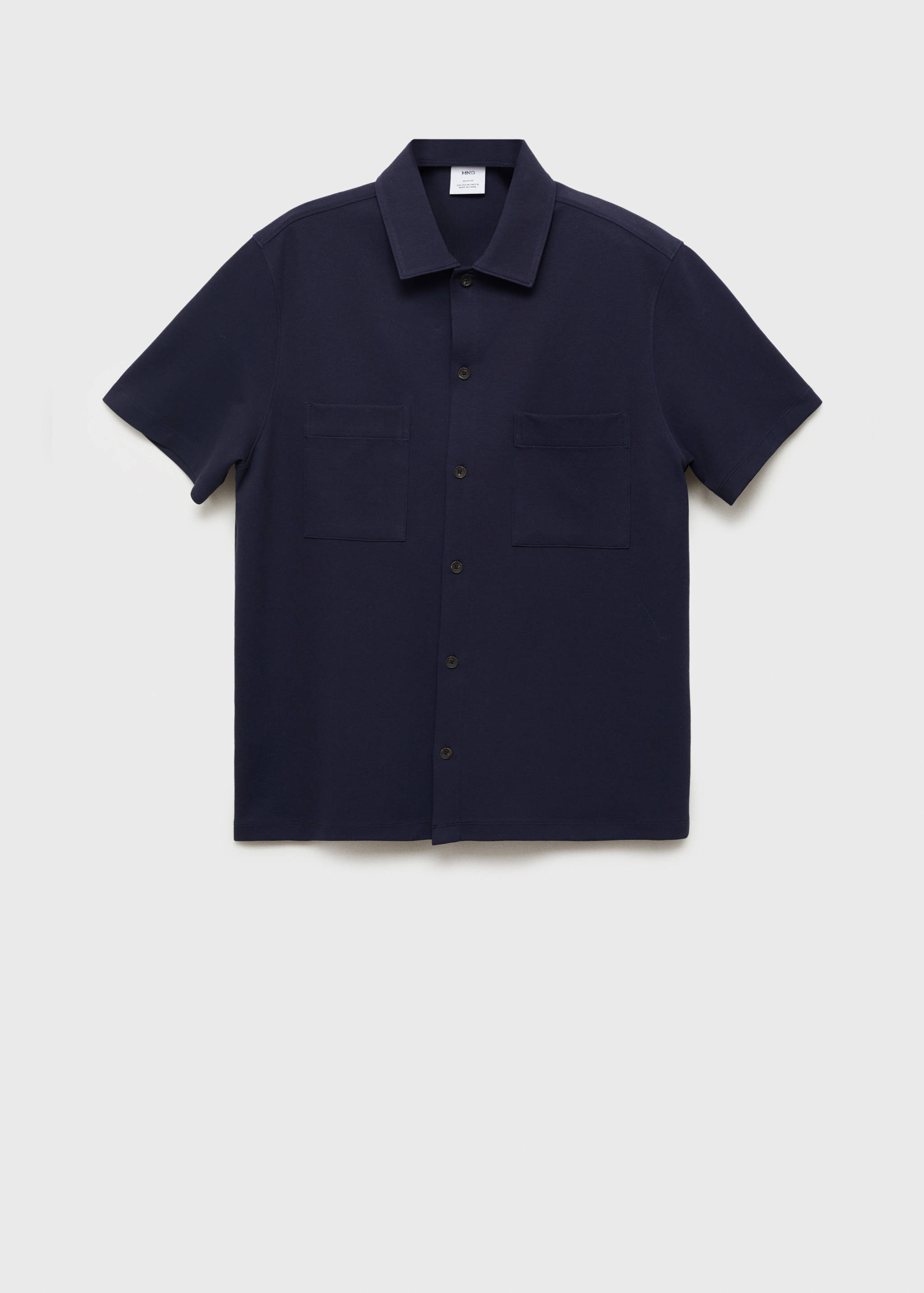 Chest-pocket cotton shirt - Article without model