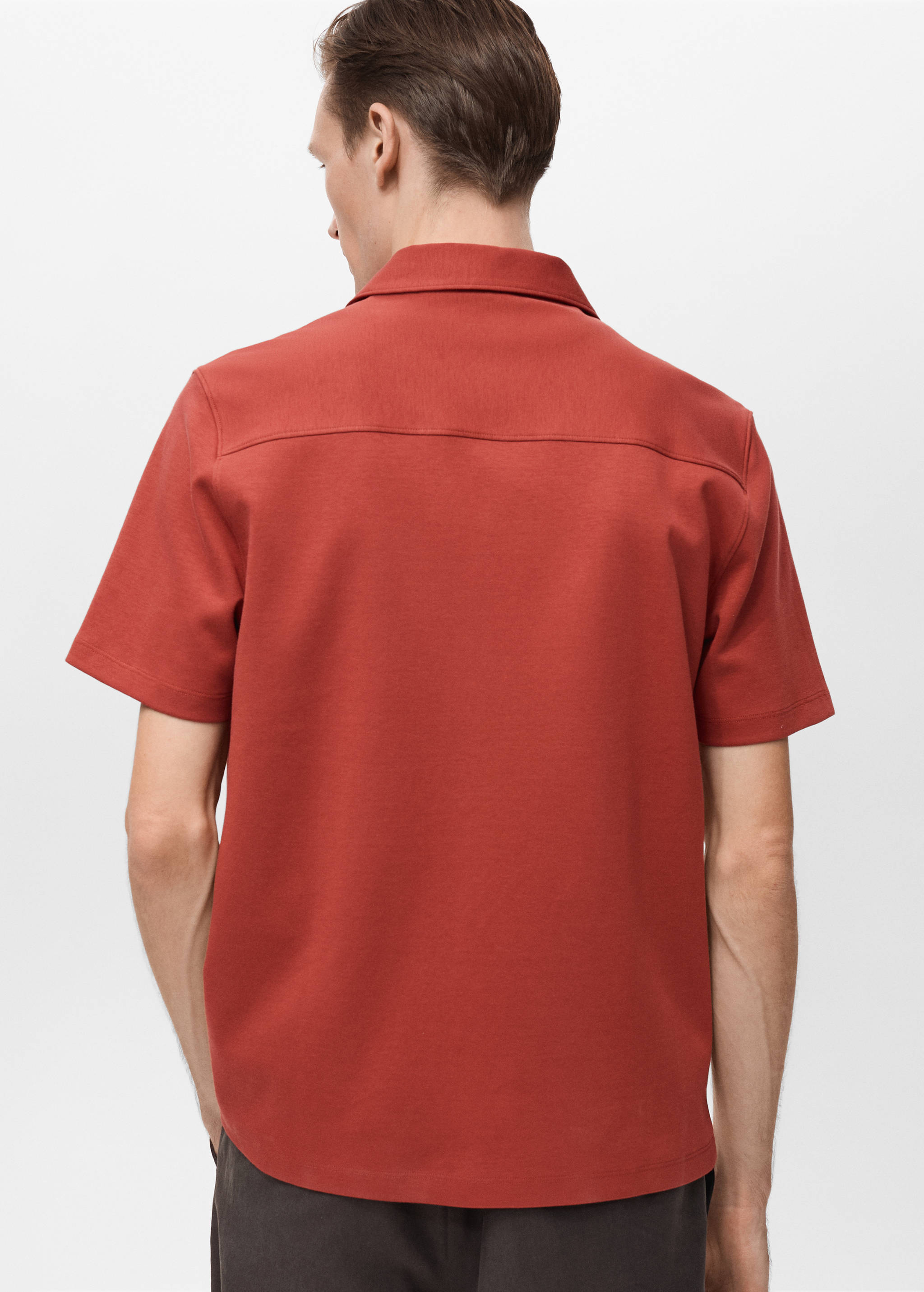 Chest-pocket cotton shirt - Reverse of the article