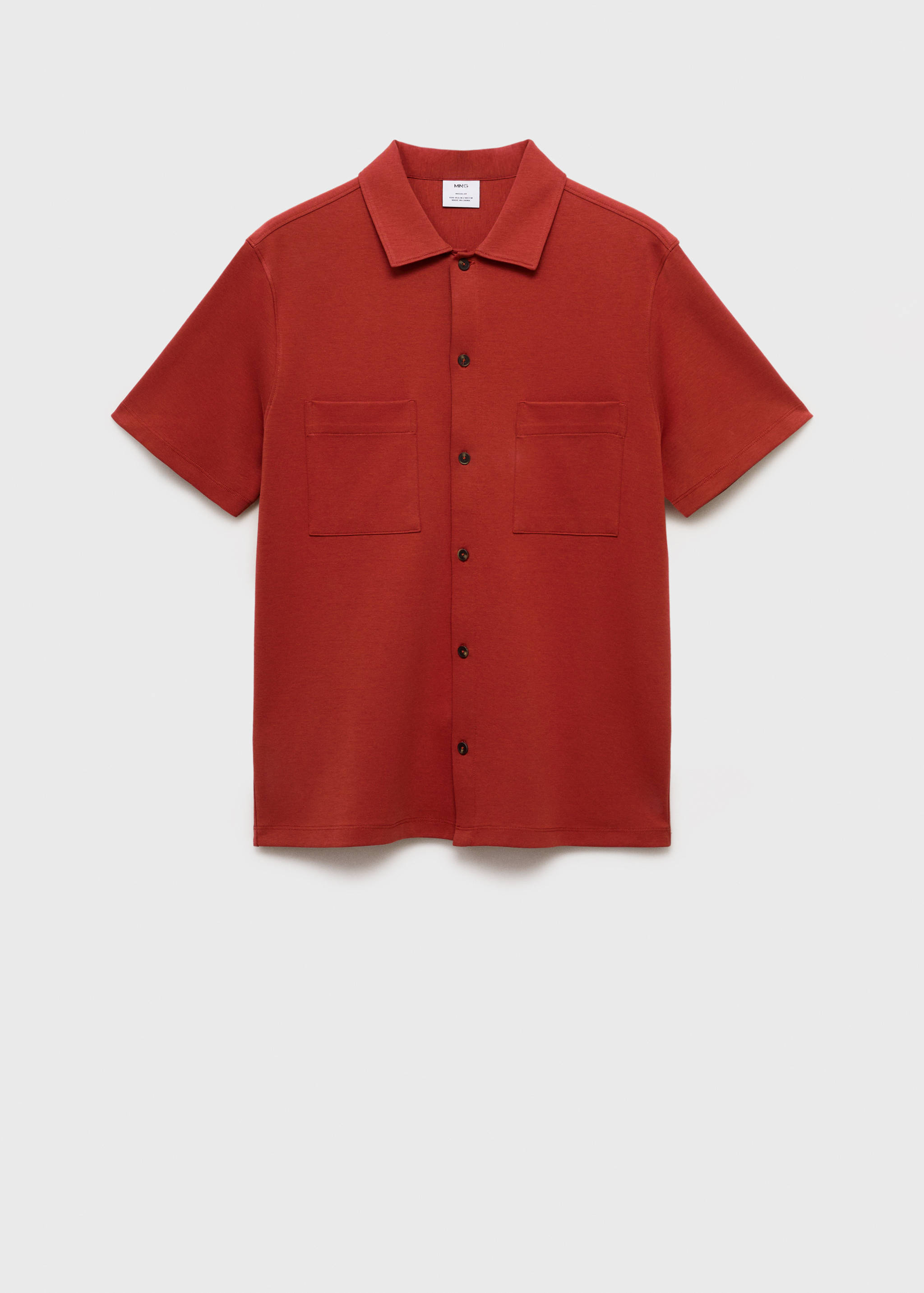 Chest-pocket cotton shirt - Article without model