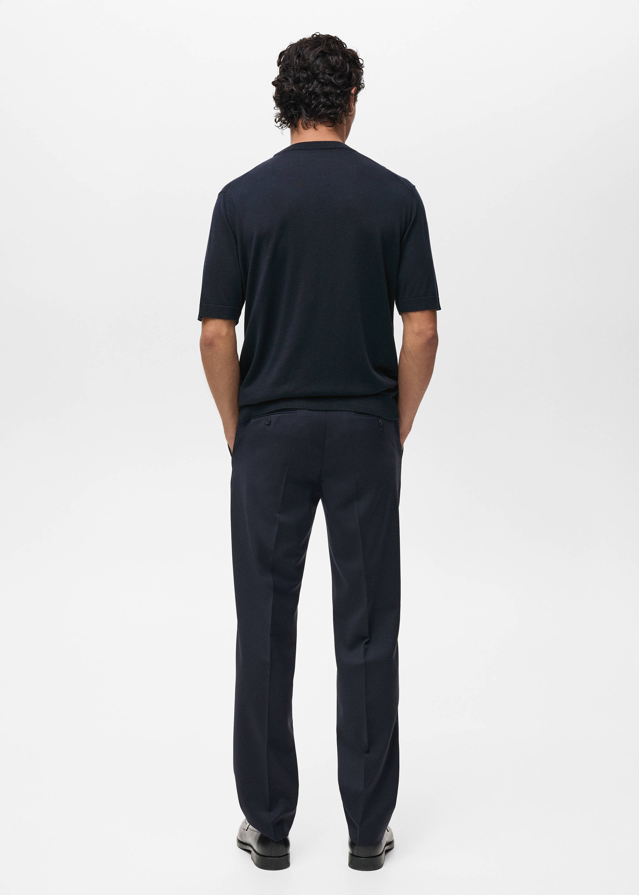 Fine-knit lyocell t-shirt - Reverse of the article