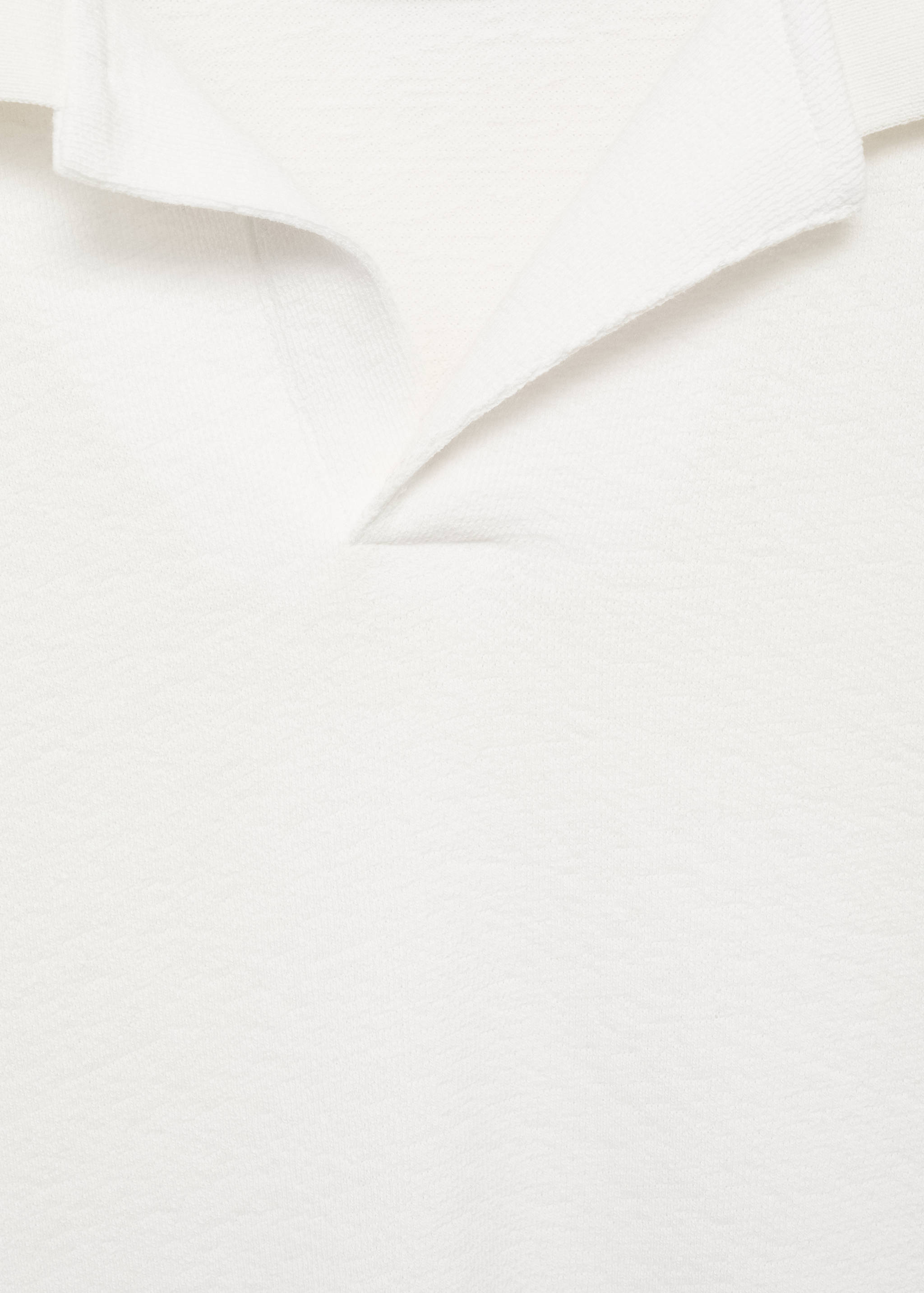 Хлопковое фактурное поло relaxed fit - Деталь изделия 8