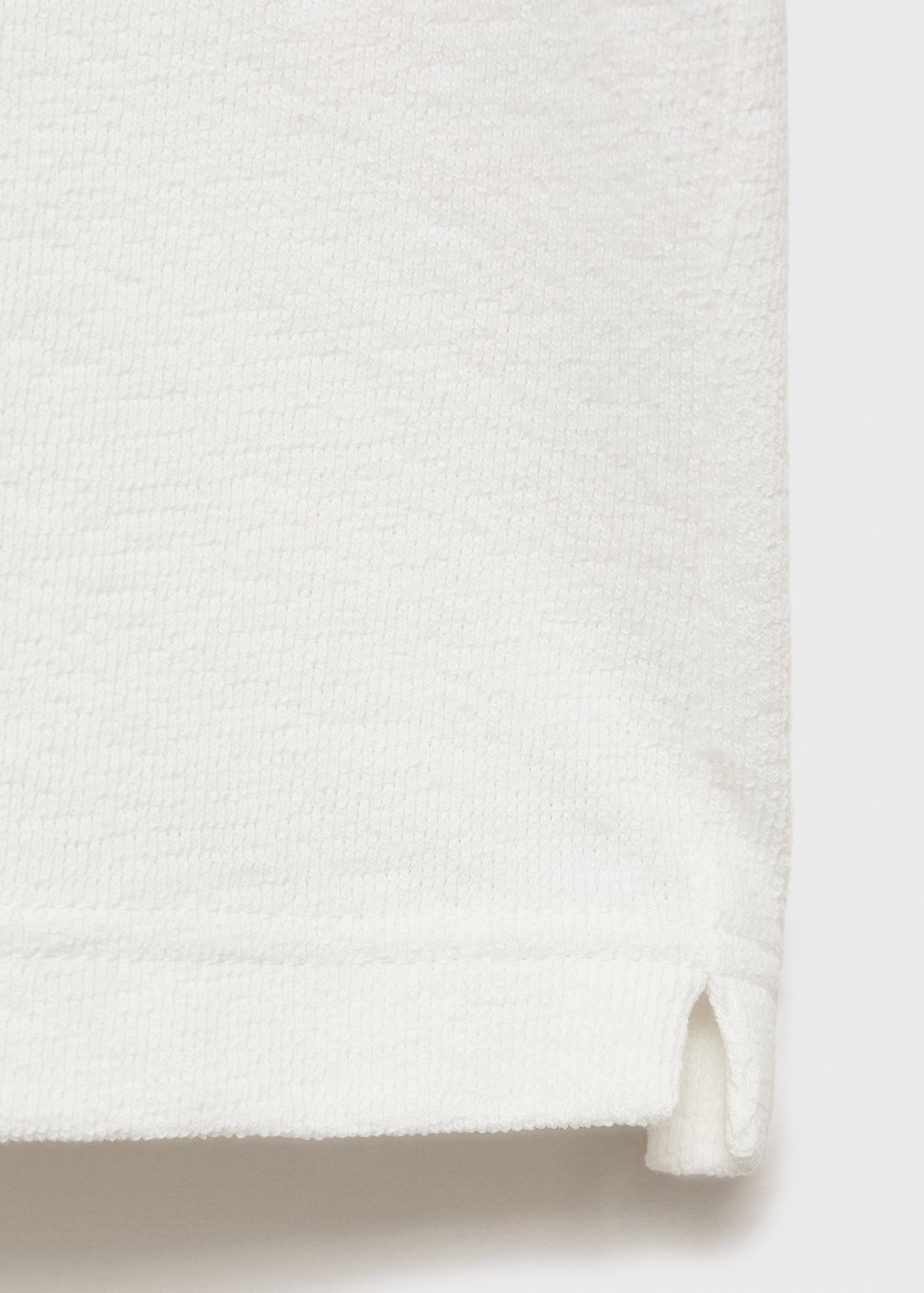 Хлопковое фактурное поло relaxed fit - Деталь изделия 0