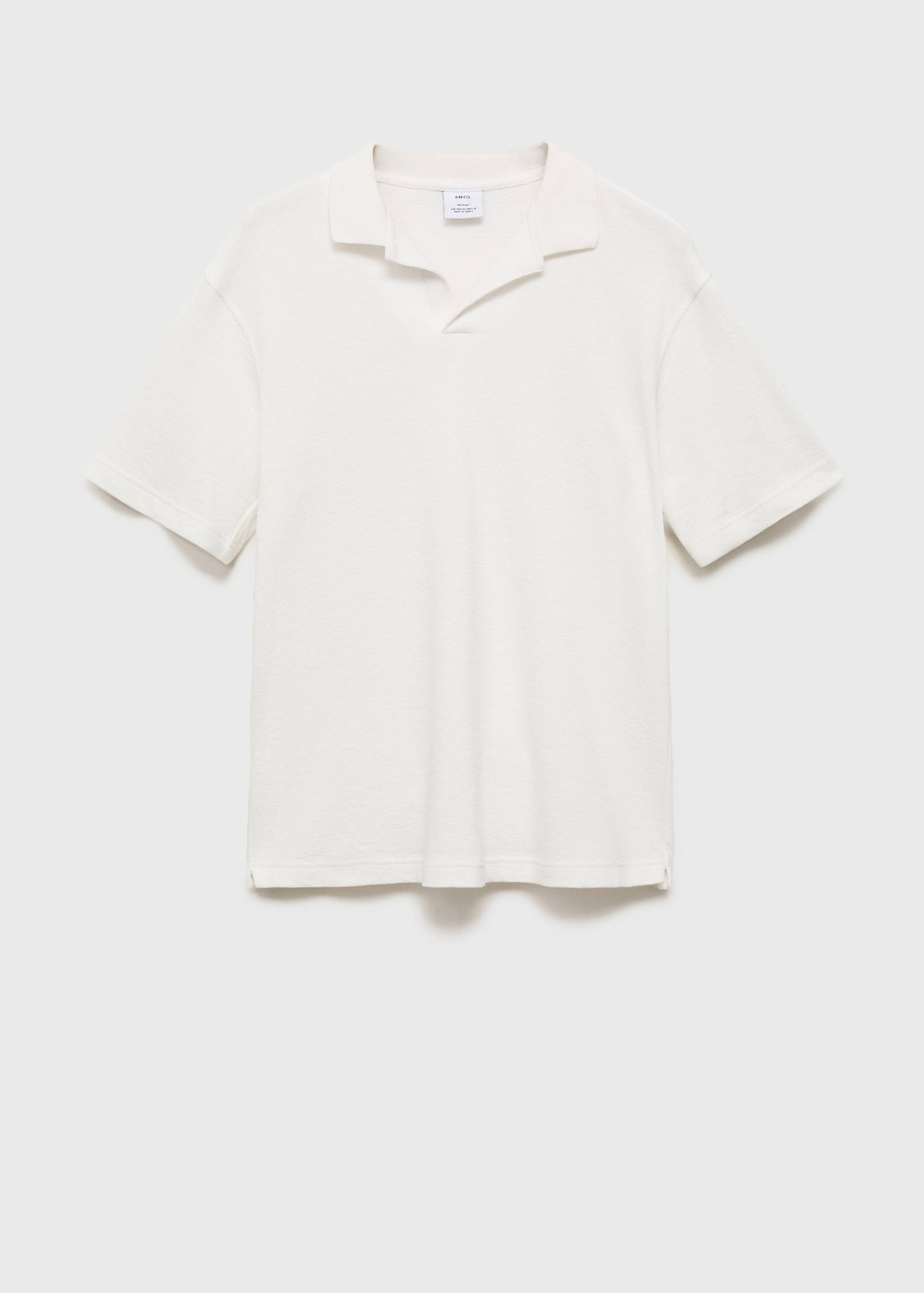 Polo coton relaxed-fit texturé - Article sans modèle