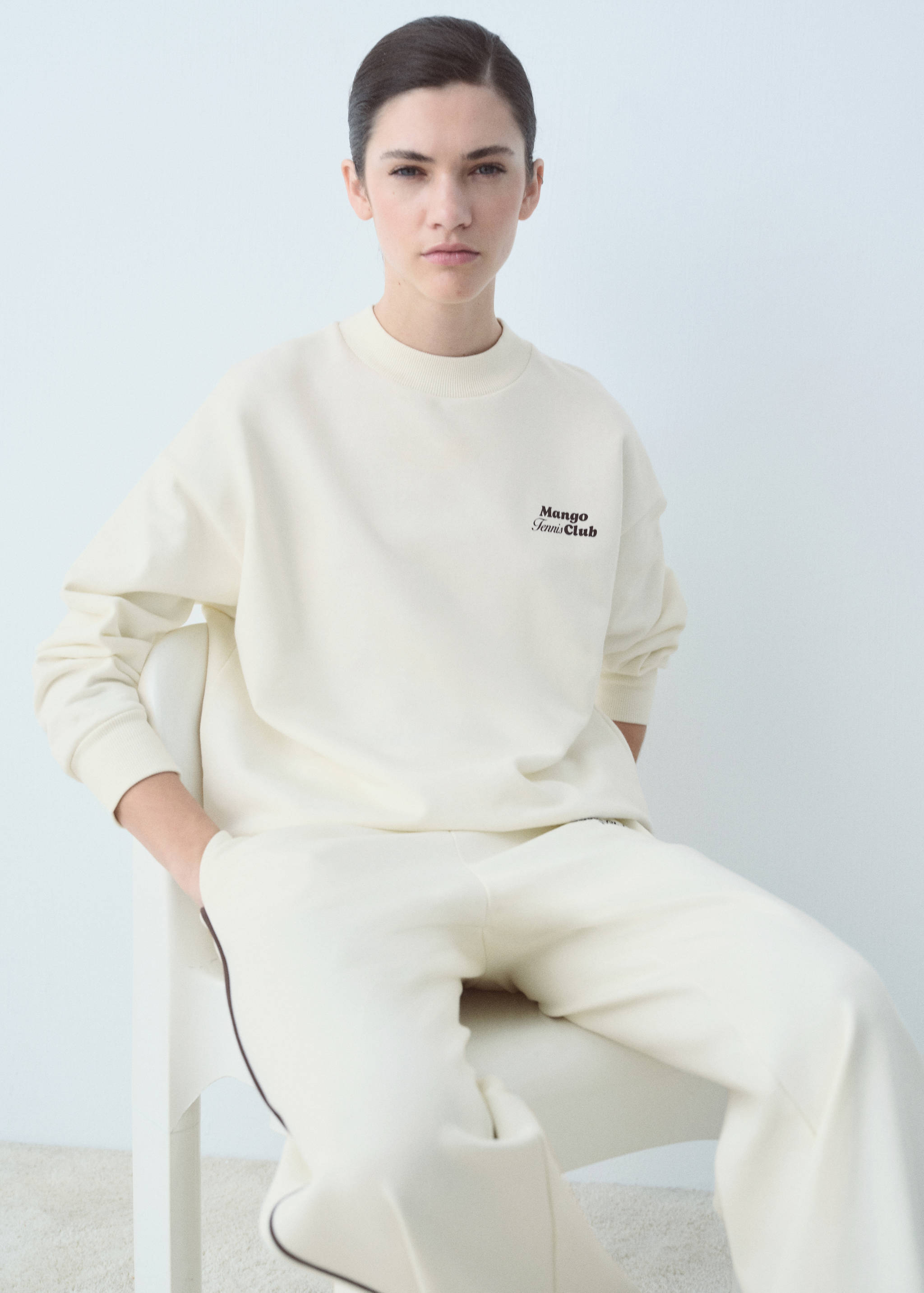 Sweat-shirt coton message imprimé - Détail de l'article 2