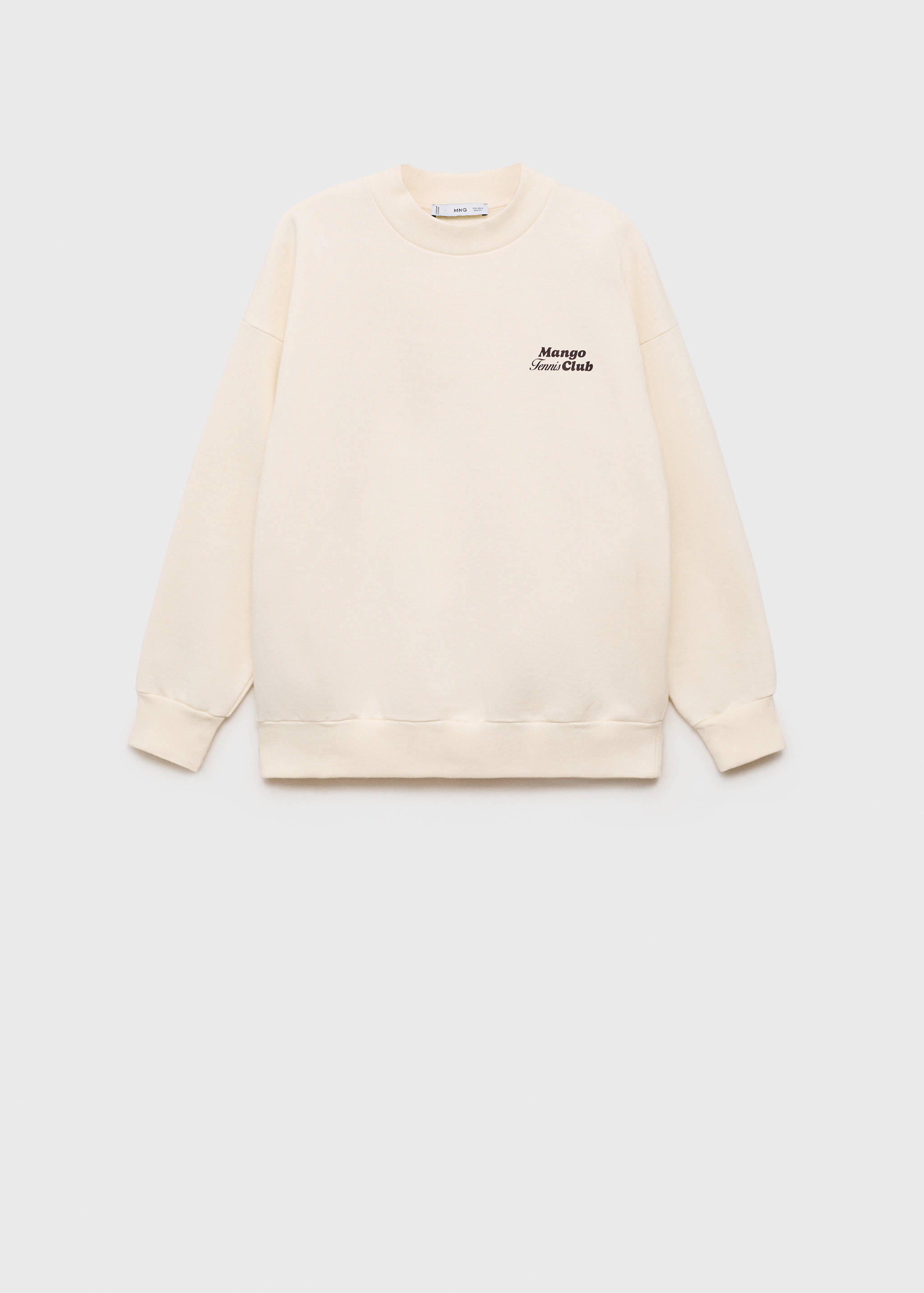 Sweat-shirt coton message imprimé - Article sans modèle