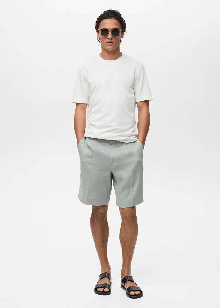 Short-sleeved lyocell t-shirt — White