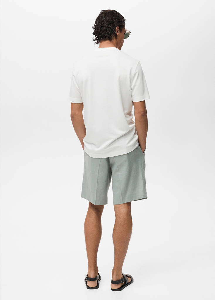 Short-sleeved lyocell t-shirt — White