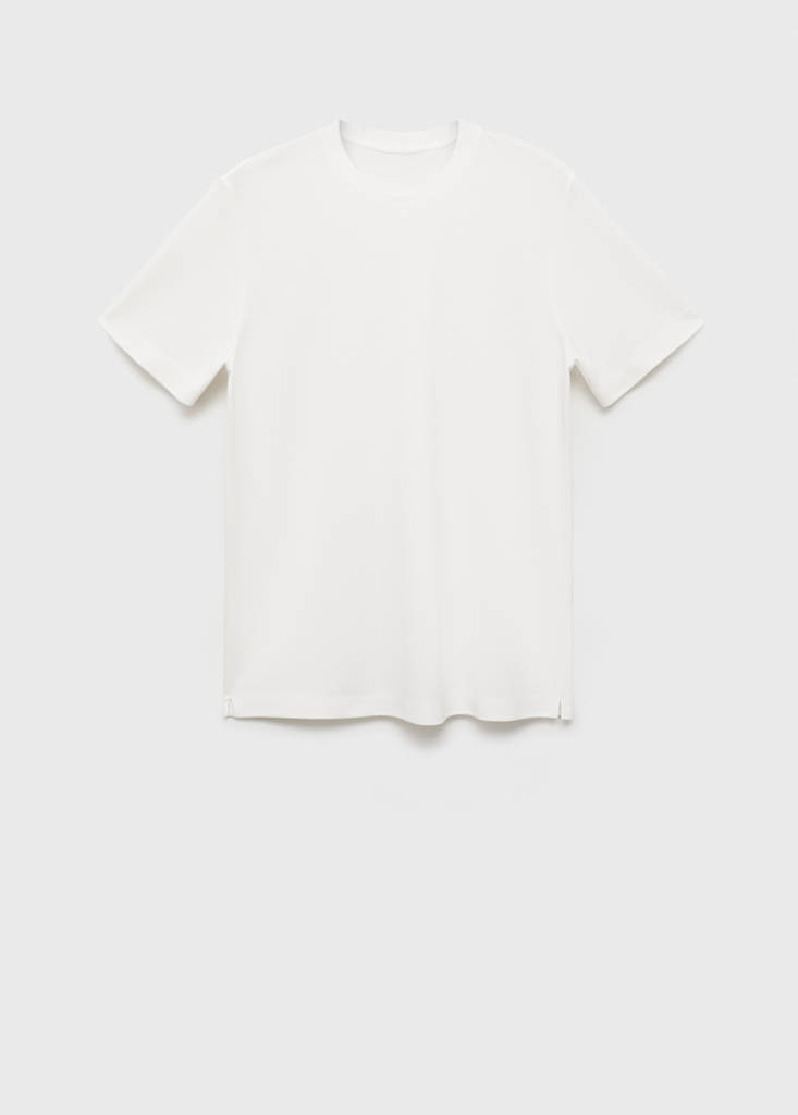 Short-sleeved lyocell t-shirt — White