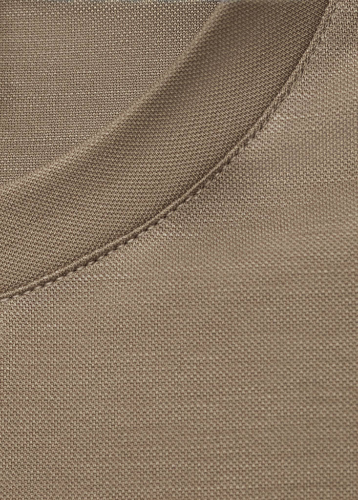 Short-sleeved lyocell t-shirt — Mink Grey