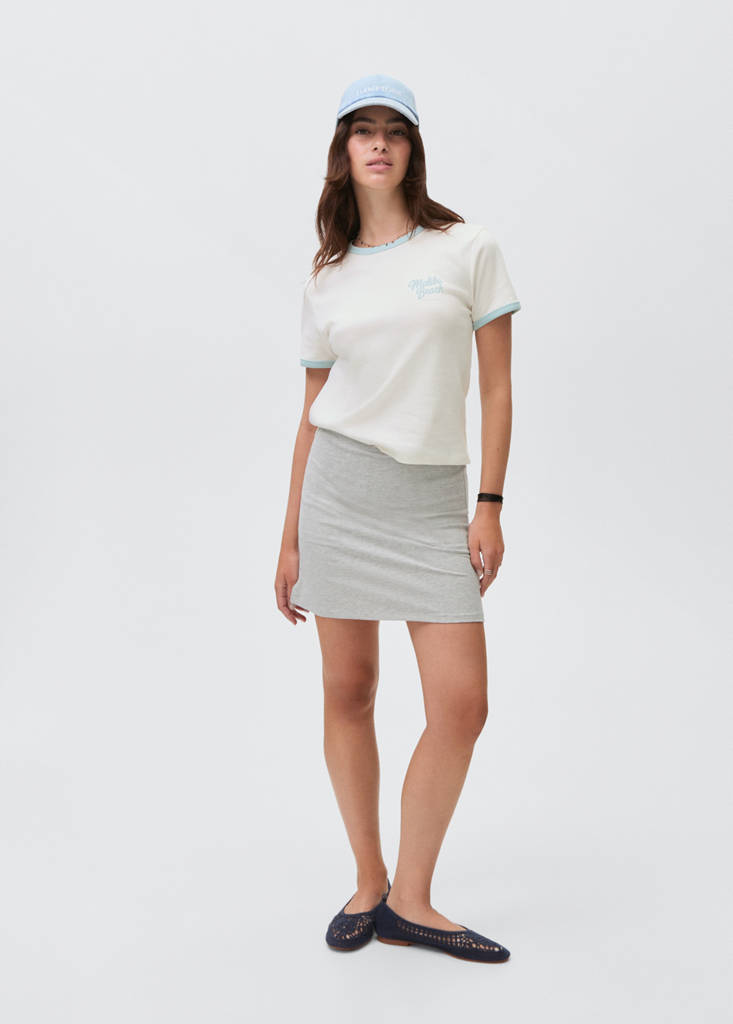 Knitted skirt and trousers — Light Heather Grey