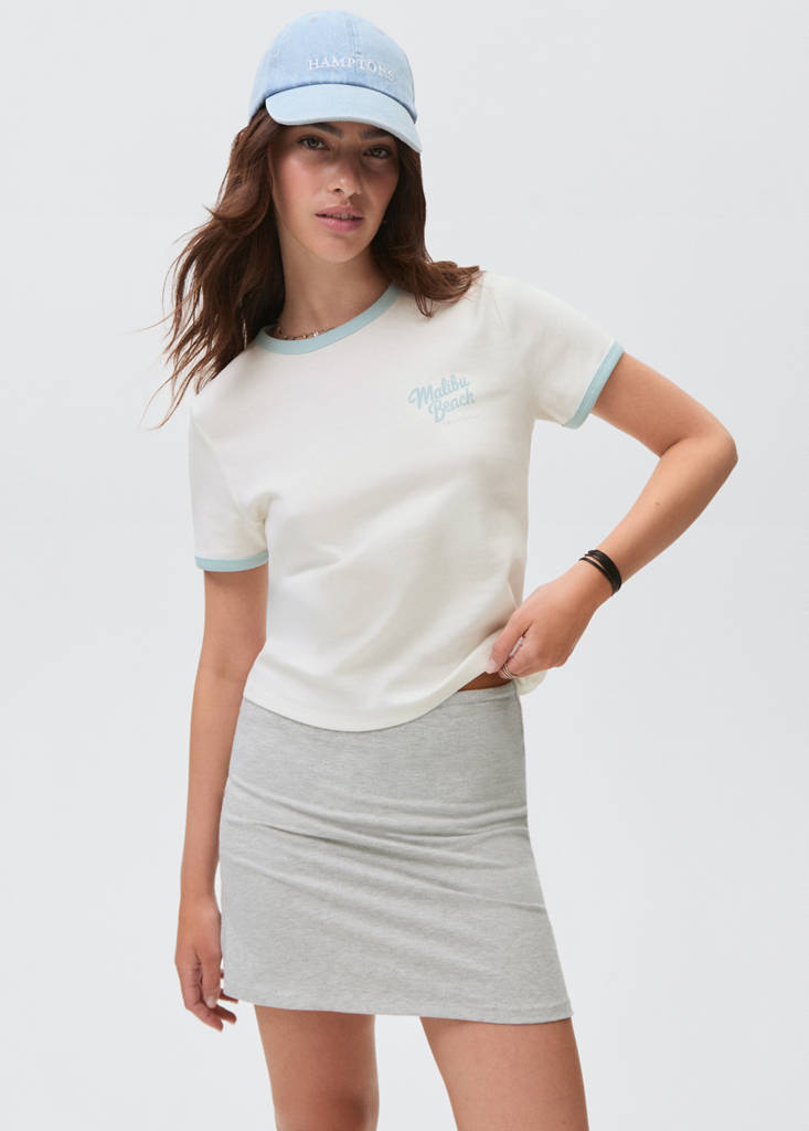Knitted skirt and trousers — Light Heather Grey