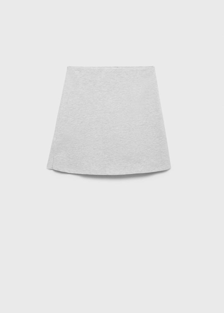 Knitted skirt and trousers — Light Heather Grey