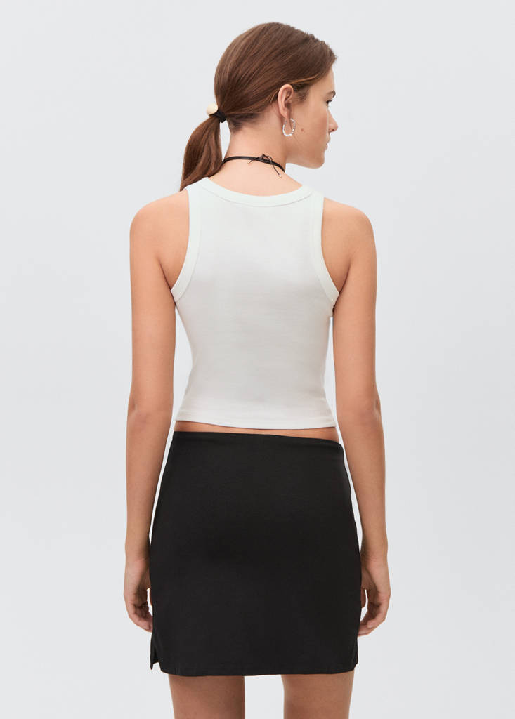 Knitted skirt and trousers — Black