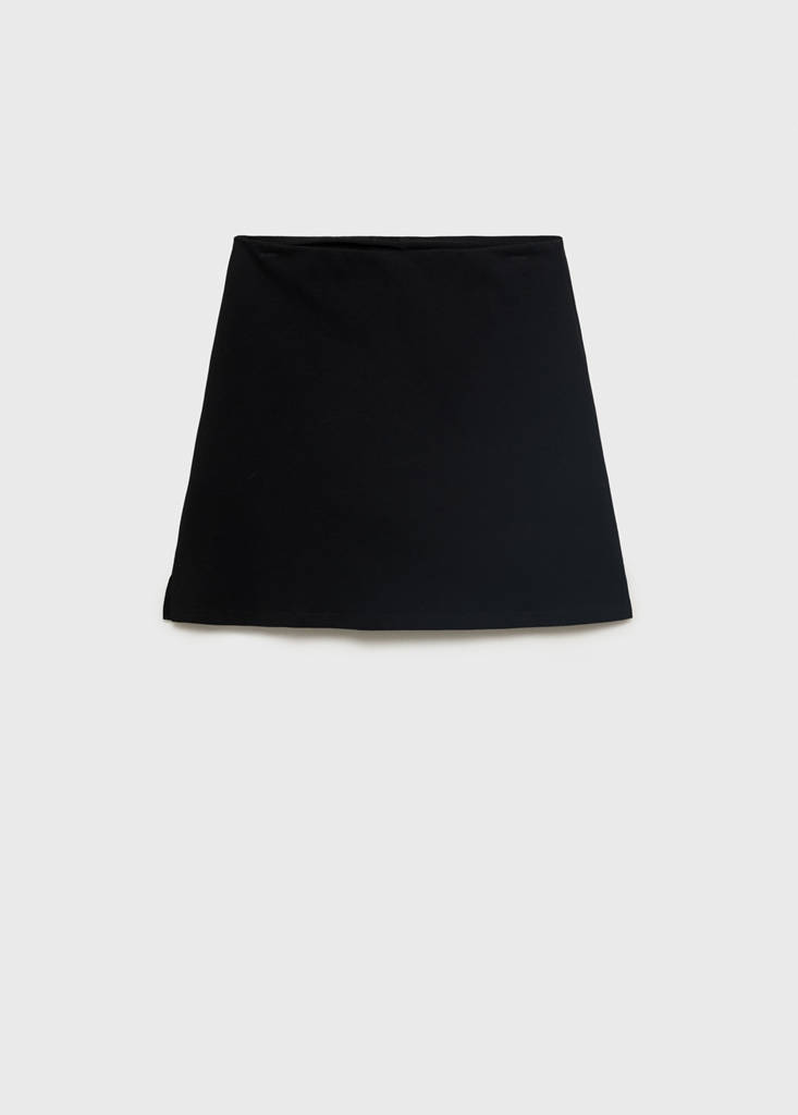 Knitted skirt and trousers — Black