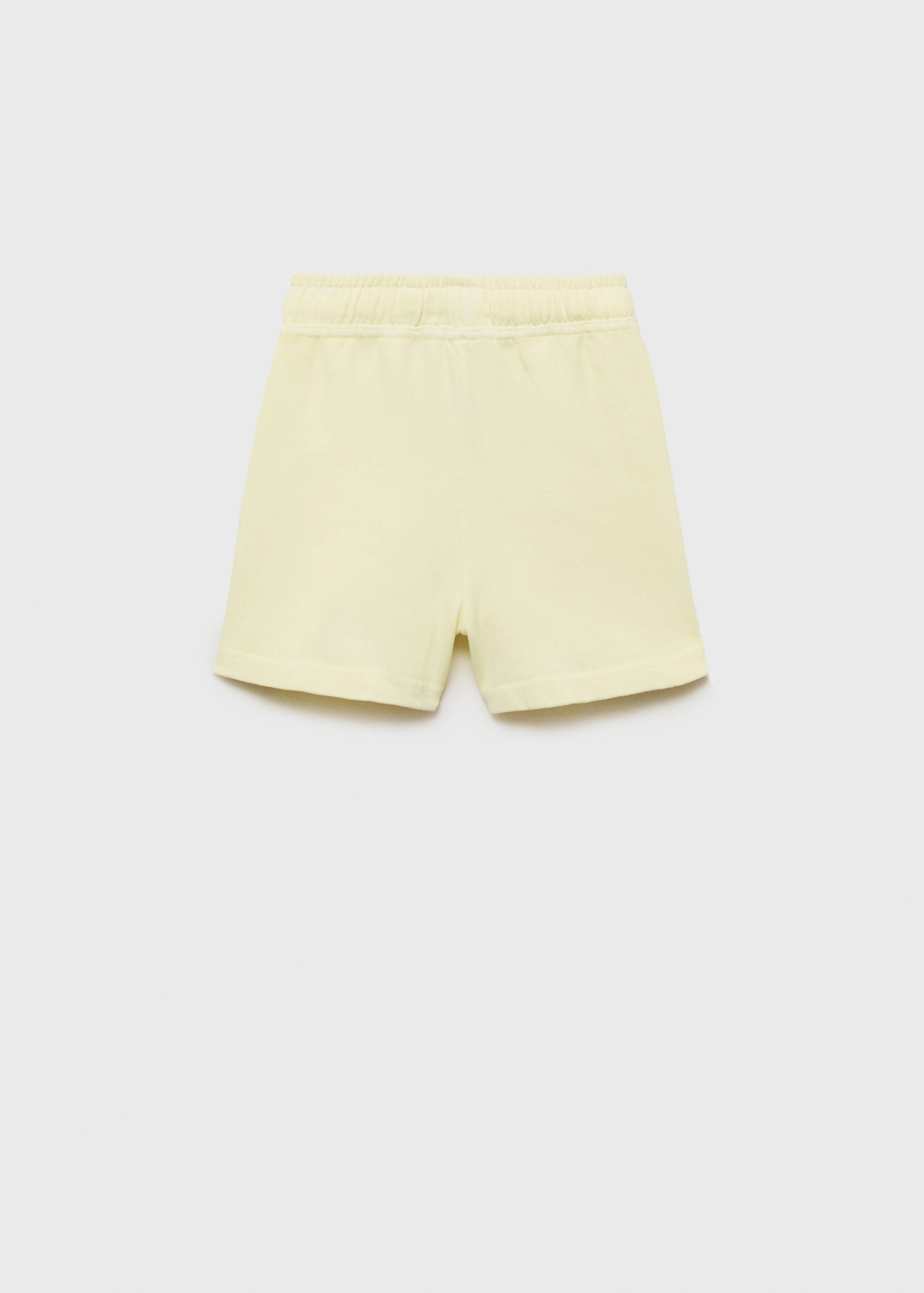 Cotton shorts with elastic waist - Reverse of the article