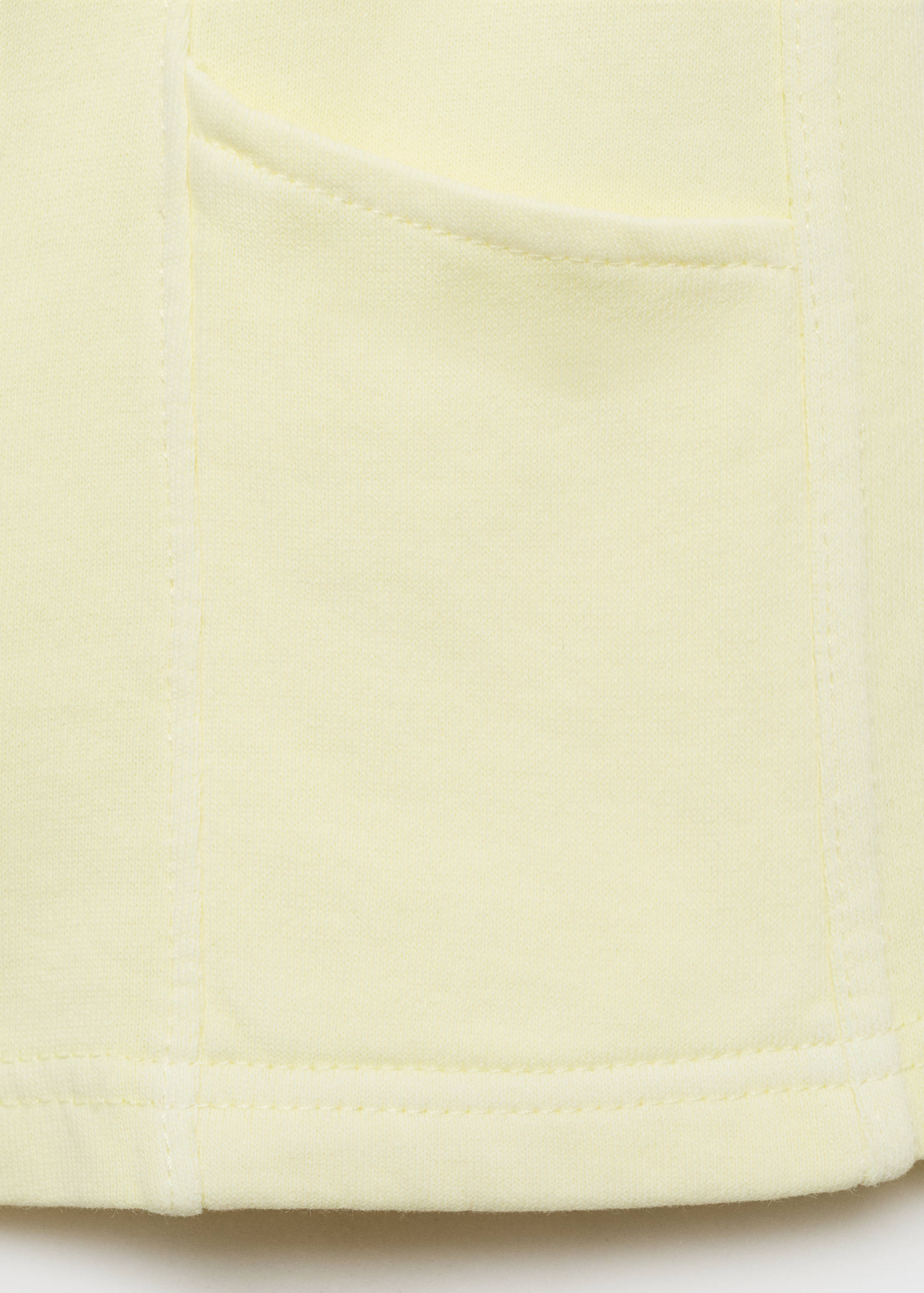 Cotton shorts with elastic waist - Details of the article 0