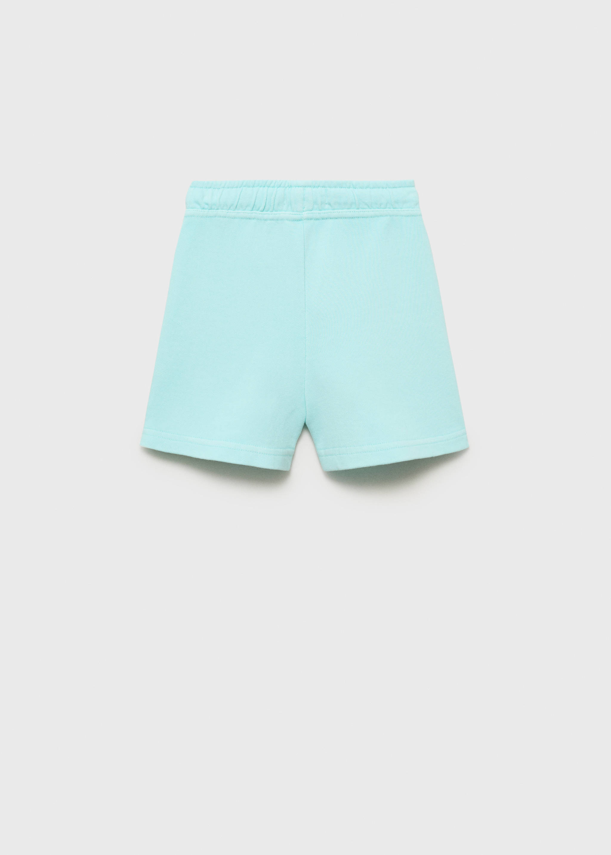 Cotton shorts with elastic waist - Reverse of the article
