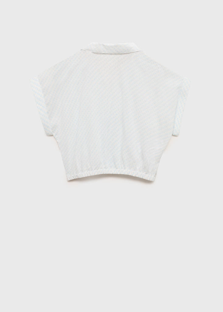 Crop knot blouse