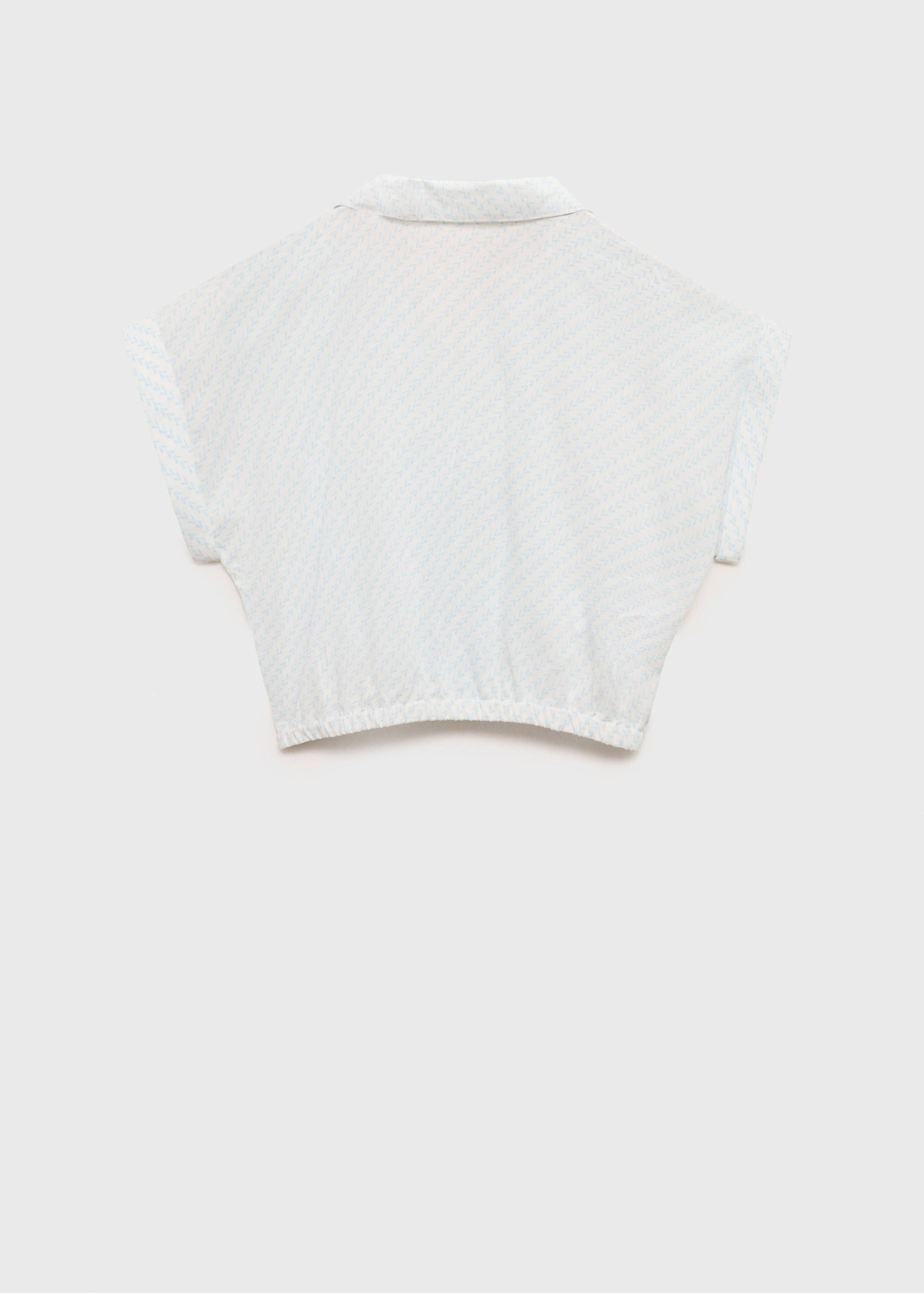 بلوزة  قصيرة محبوكة - الجهة الخلفية للمنتج