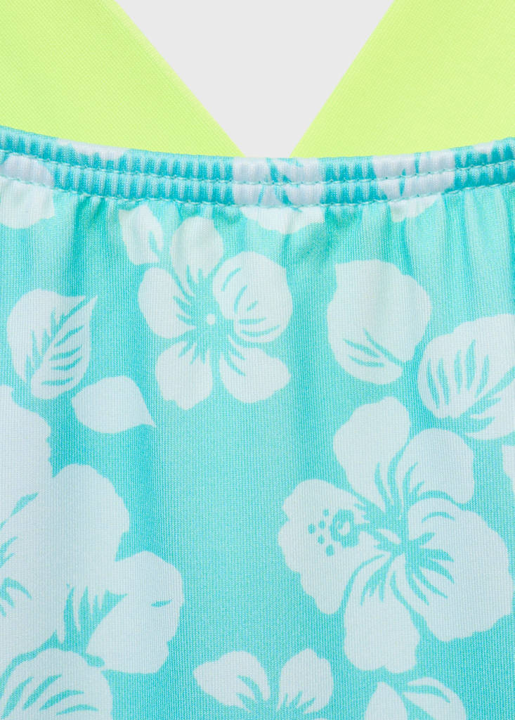 Cross-back printed swimsuit - thumbnail 4