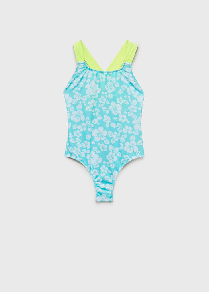 Cross-back printed swimsuit - thumbnail 2
