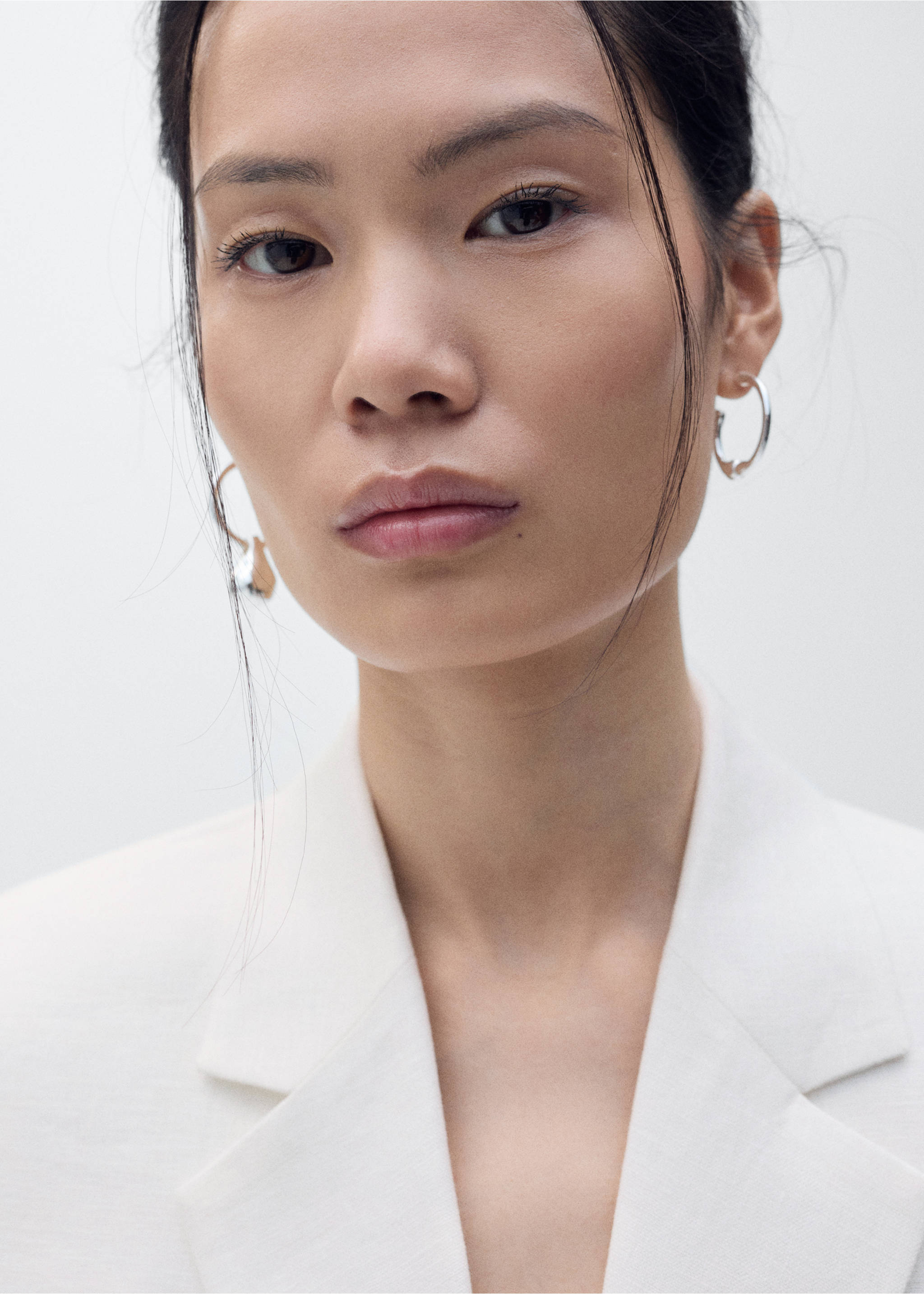 Linen suit waistcoat - Details of the article 1, Off White. Ref: 87088639-00.