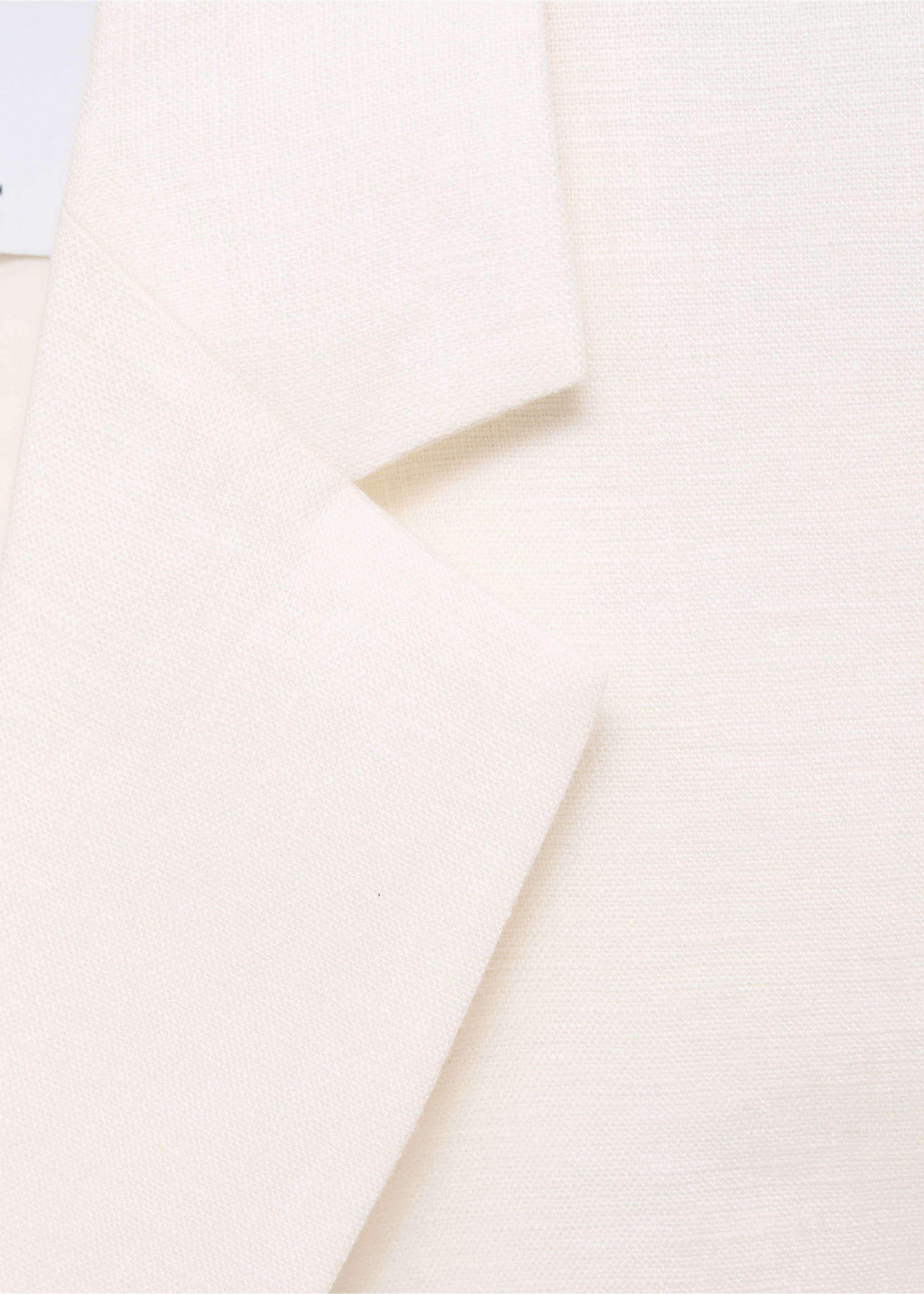 Linen suit waistcoat - Details of the article 8, Off White. Ref: 87088639-00.