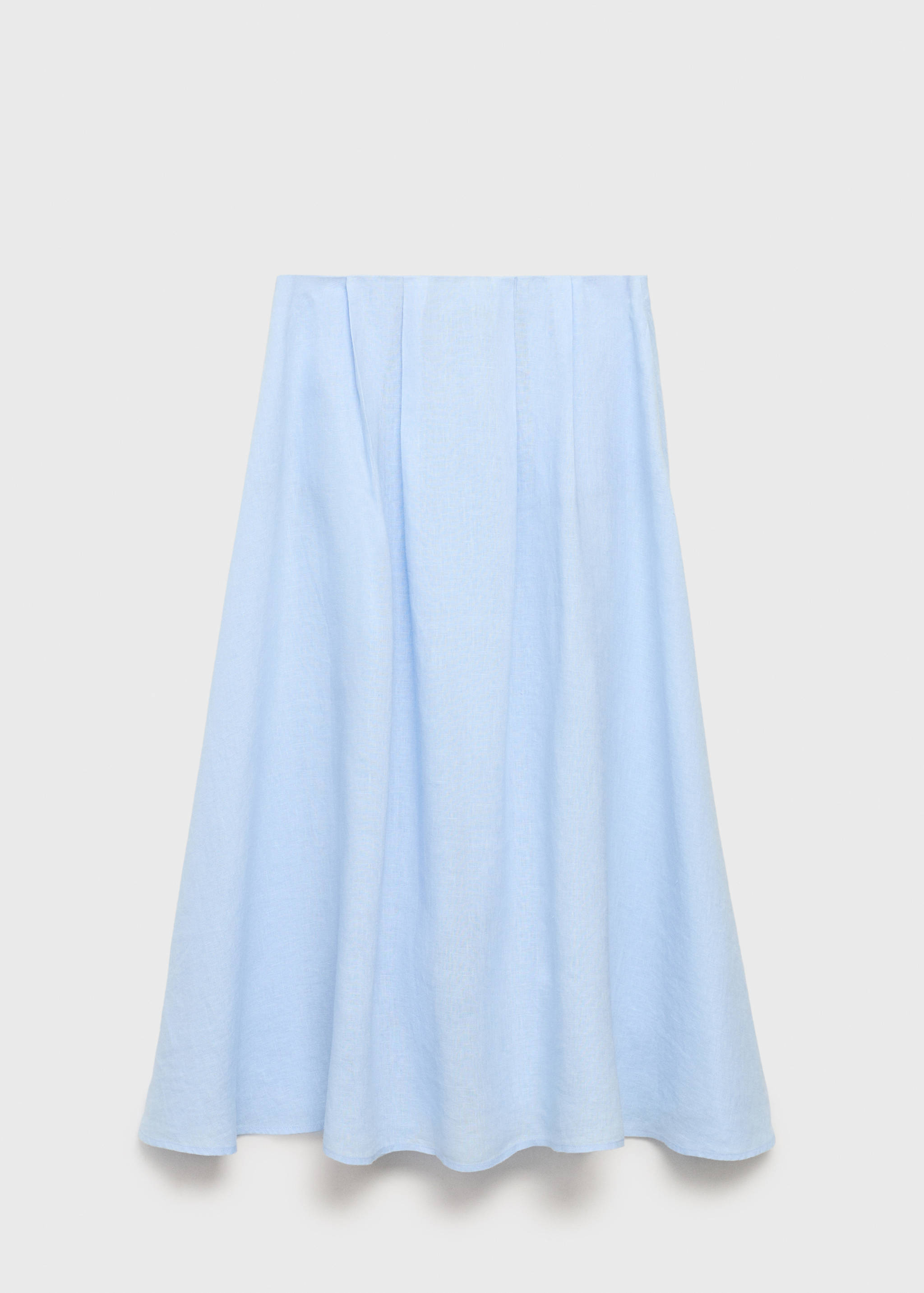 Linent skirt with pleat detail - Article without model