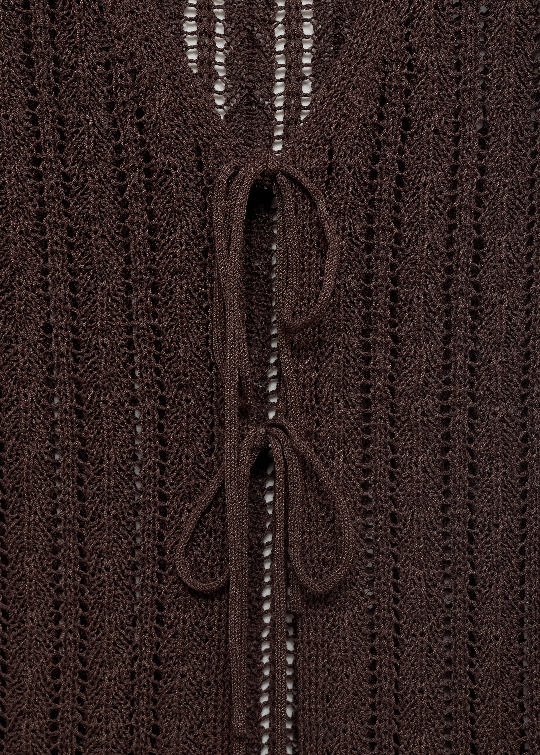 Knitted vest with bow closure - Details of the article 8