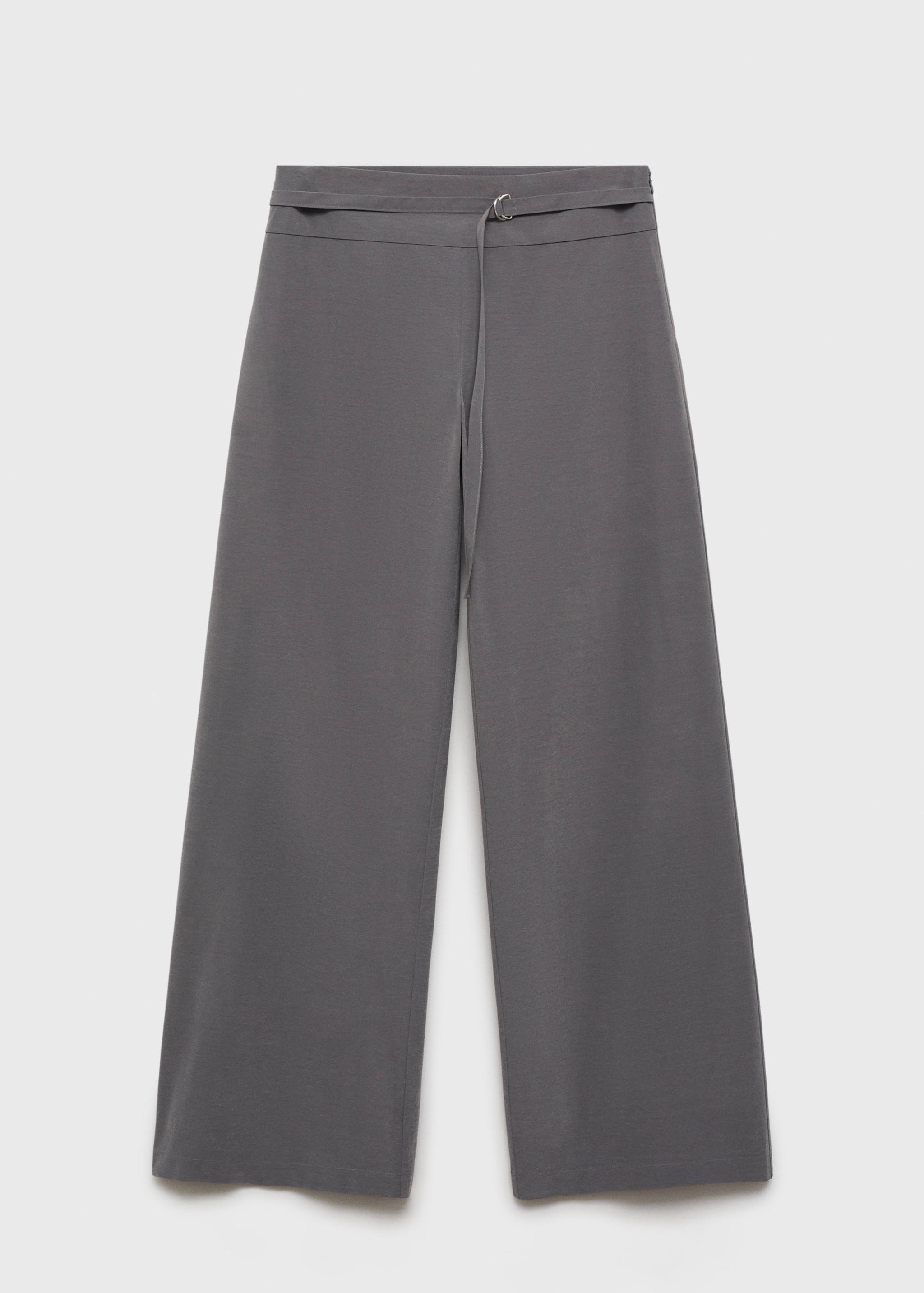 Gerade Hose mit schmalem Gürtel - Artikel ohne Model