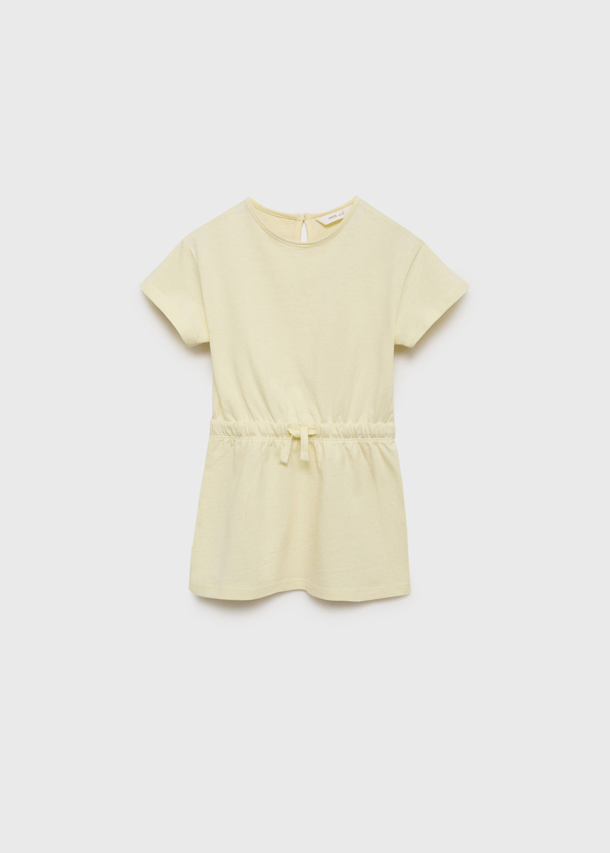 Adjustable drawstring cotton dress - Article without model