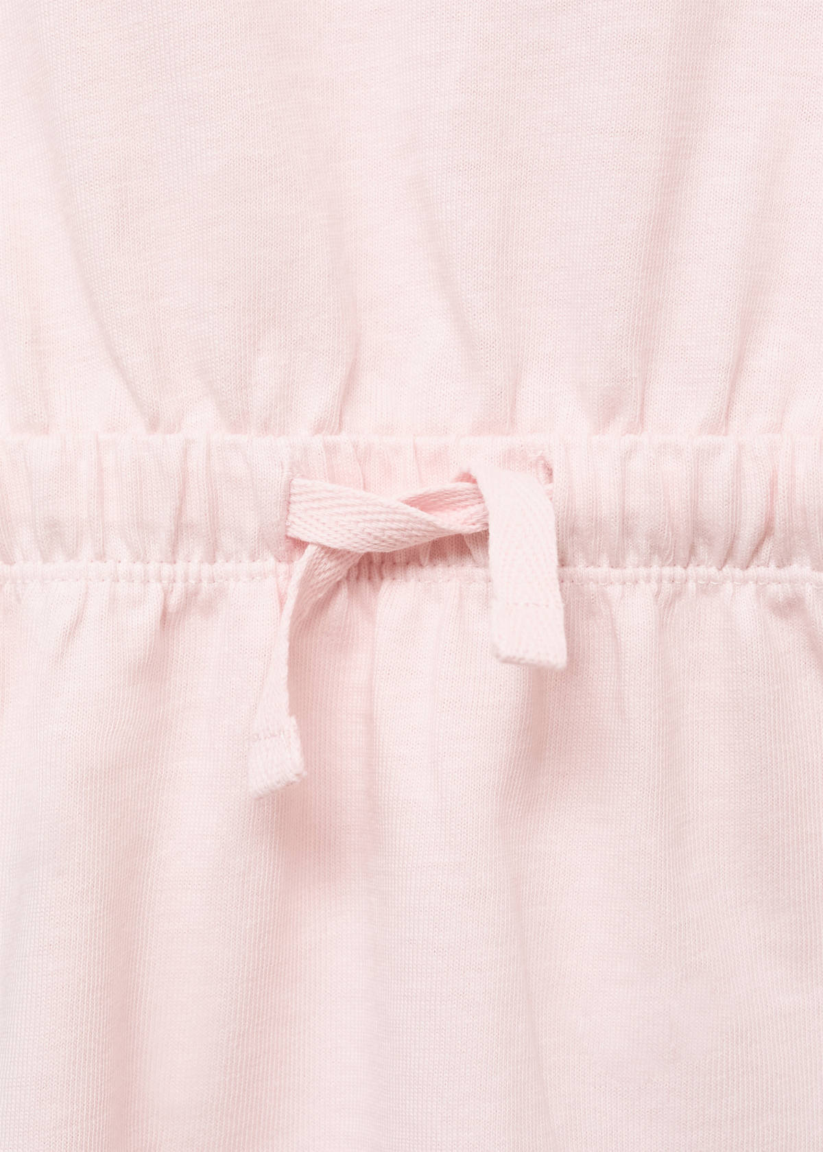 Adjustable drawstring cotton dress — Pink