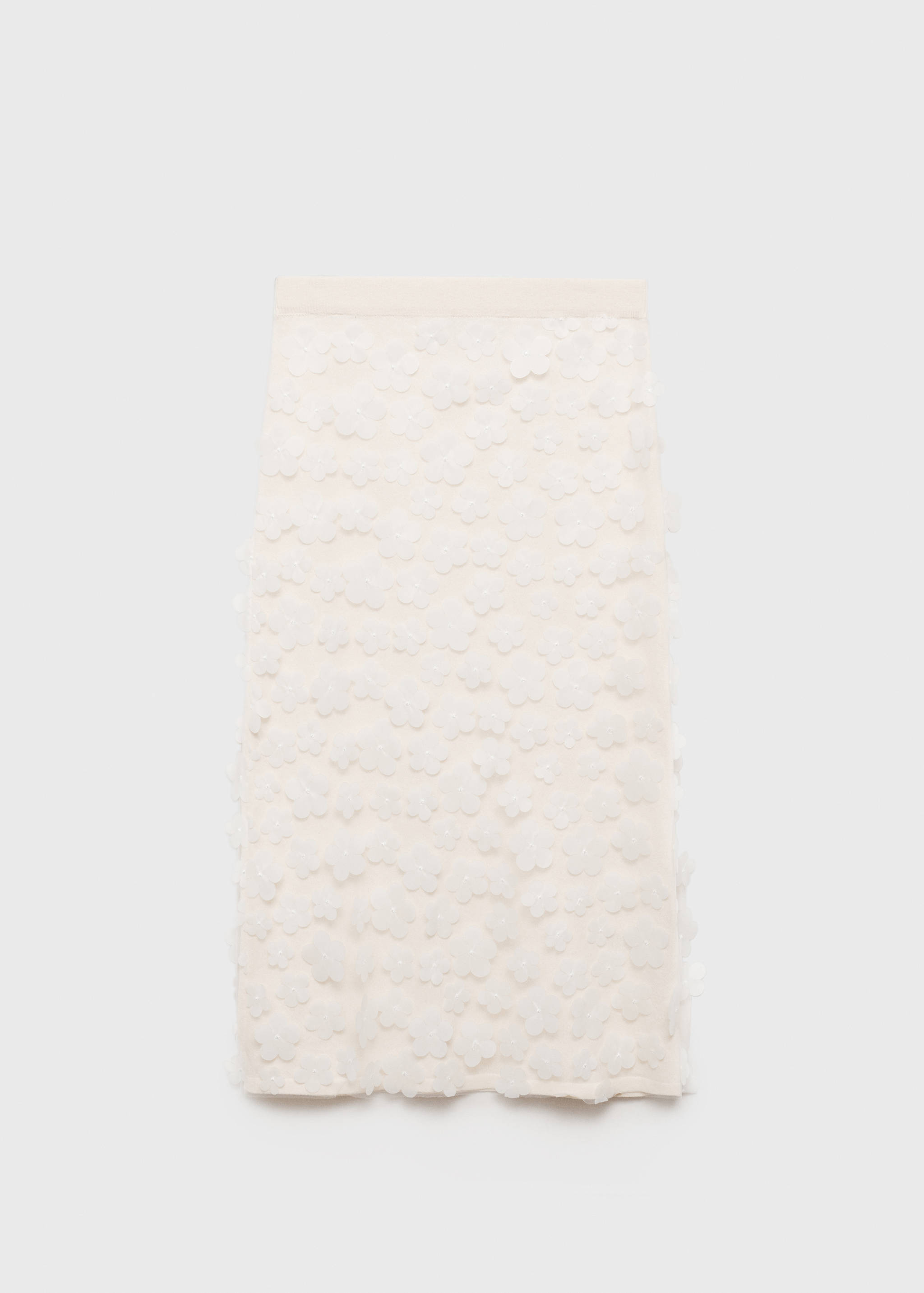 Midi-skirt with embossed flowers - Article without model