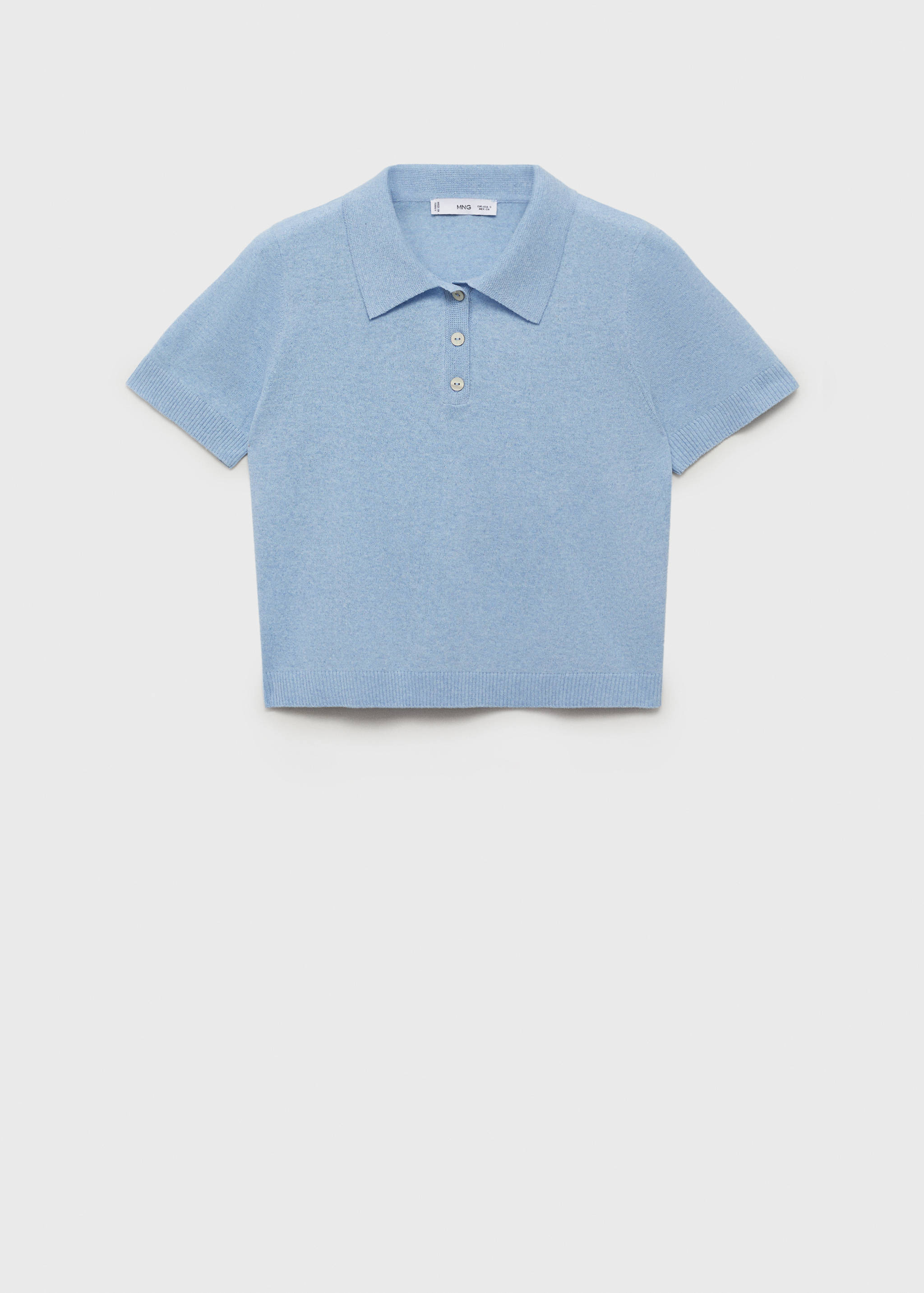 Knitted polo-neck sweater - Article without model