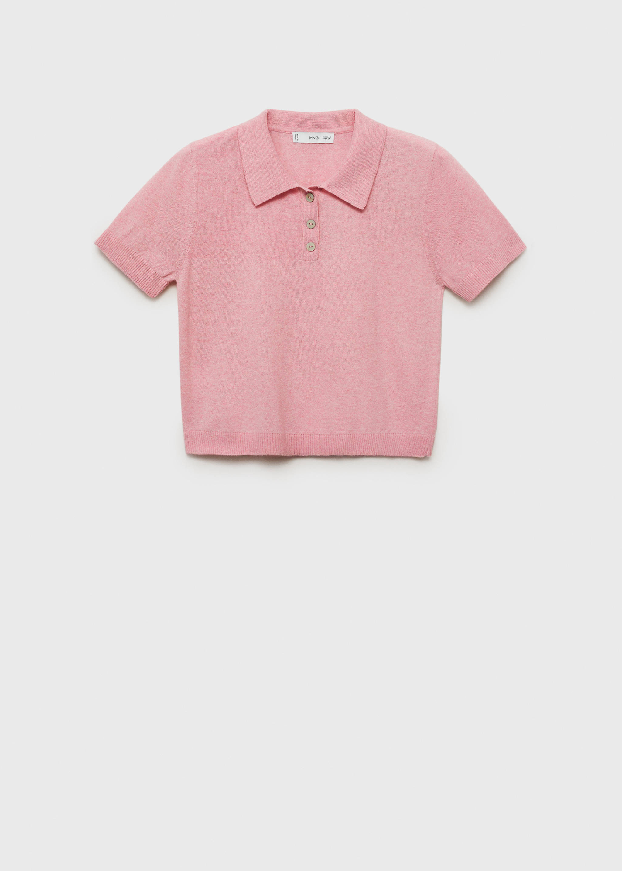 Knitted polo-neck sweater - Article without model