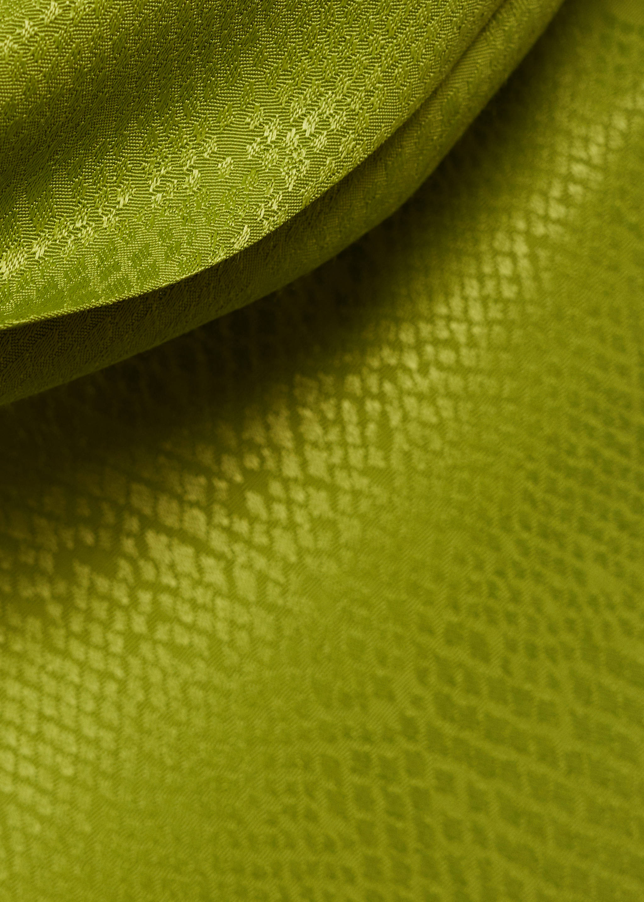 Φόρεμα με ανάγλυφη υφή και ντραπέ λαιμόκοψη - Λεπτομέρεια του προϊόντος 8