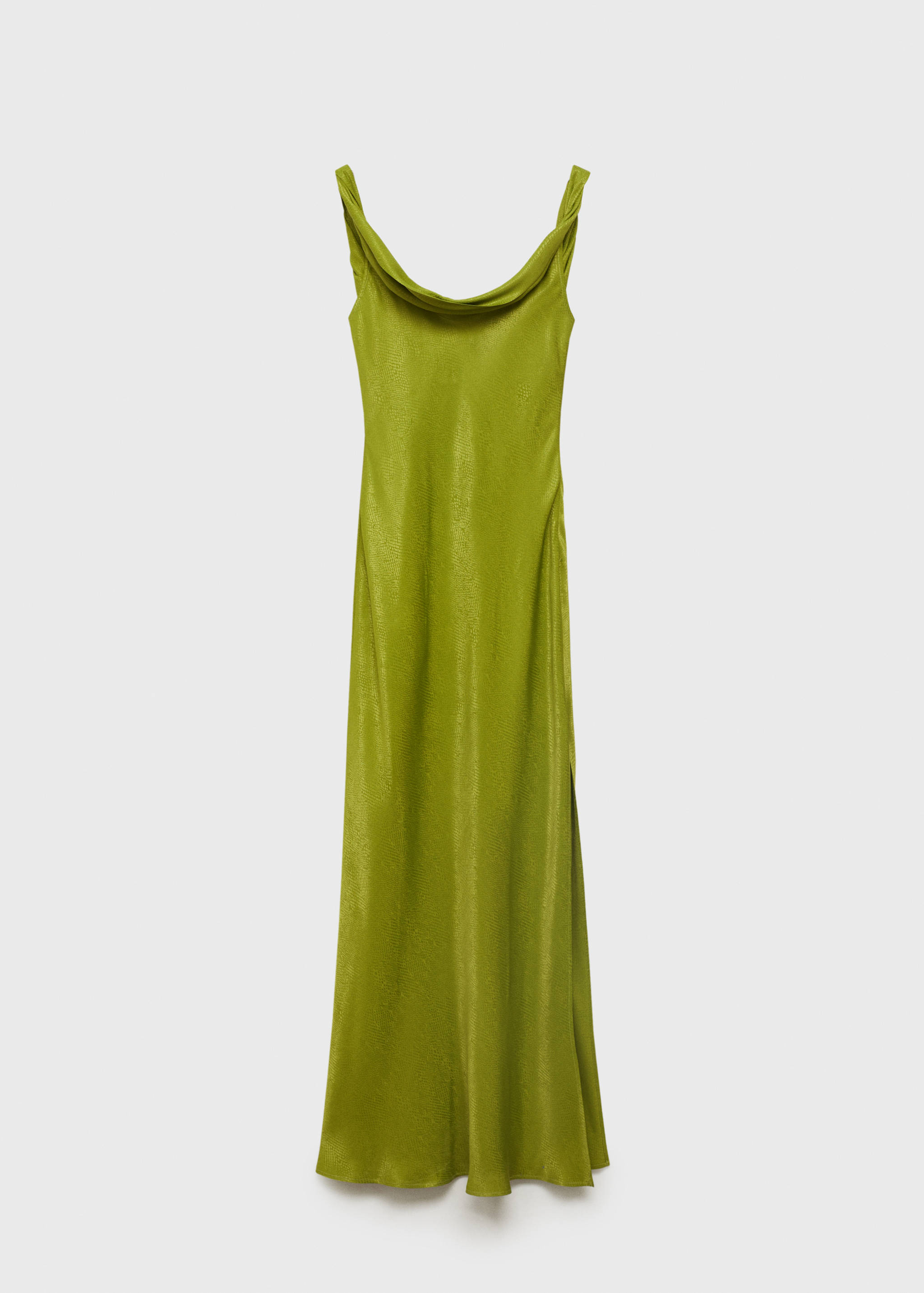 Vestido textura escote drapeado - Artículo sin modelo
