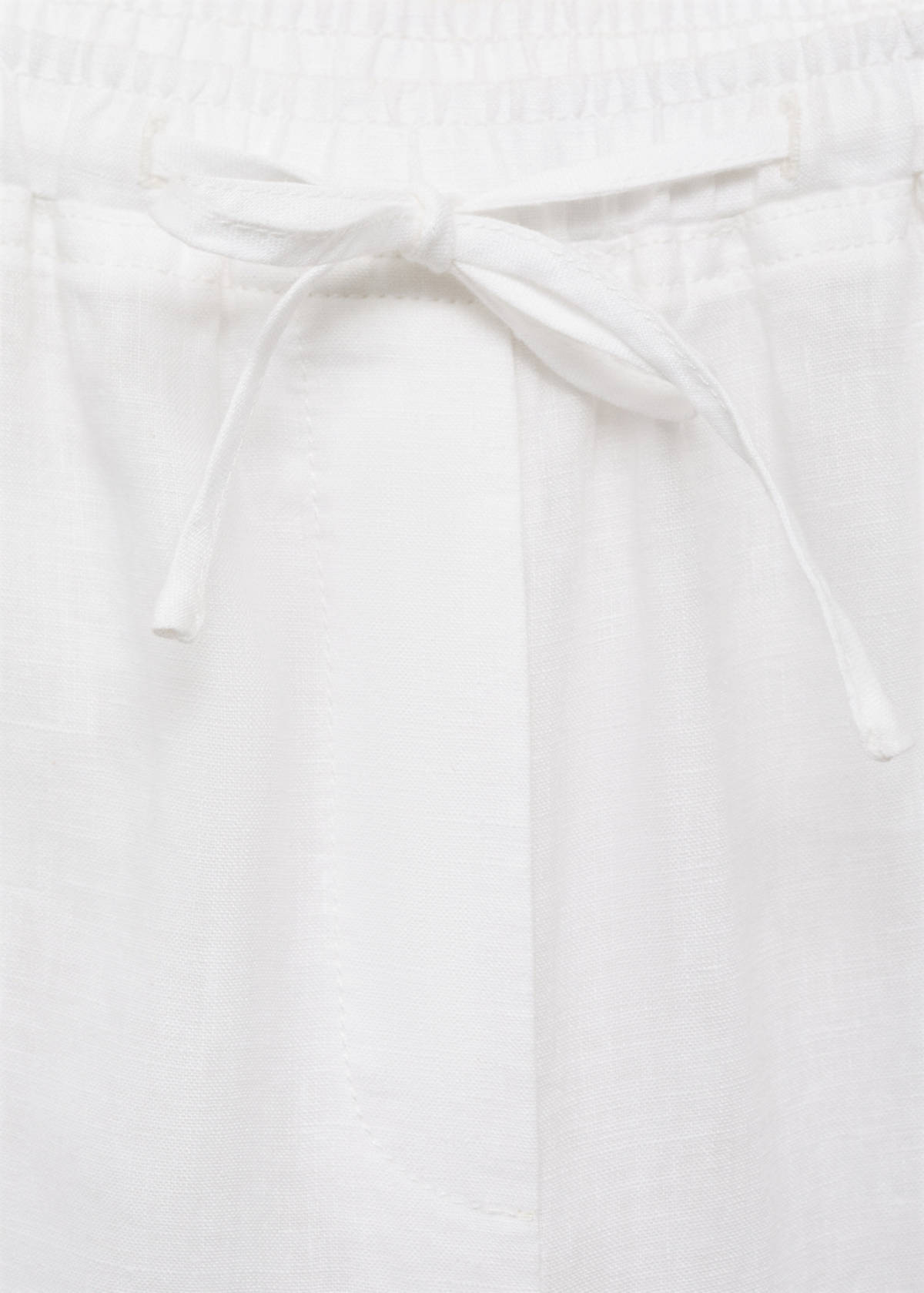 Straight linen-blend trousers — Off White
