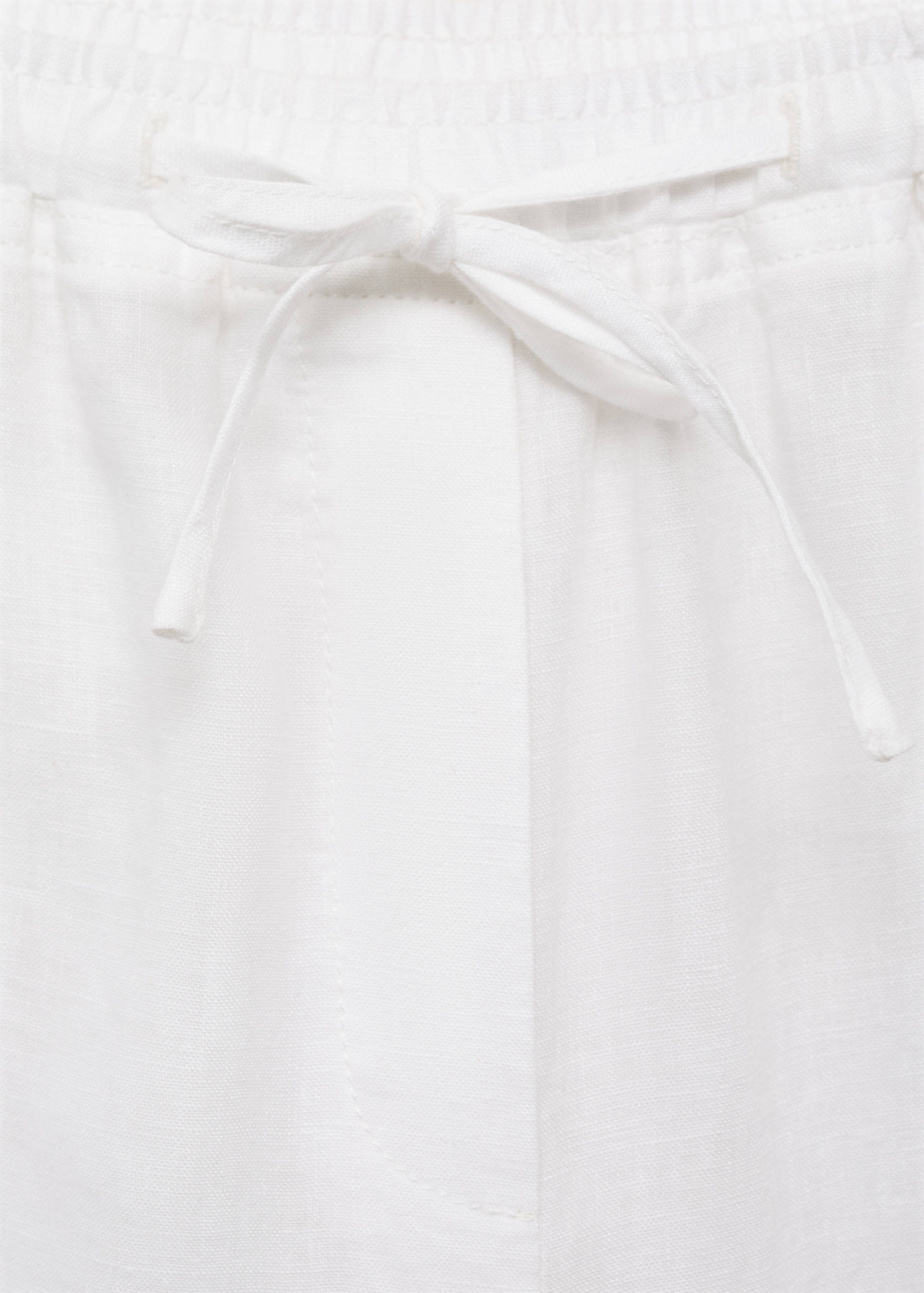 Straight linen-blend trousers - Details of the article 8