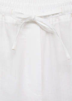 Straight linen-blend trousers — Off White 7