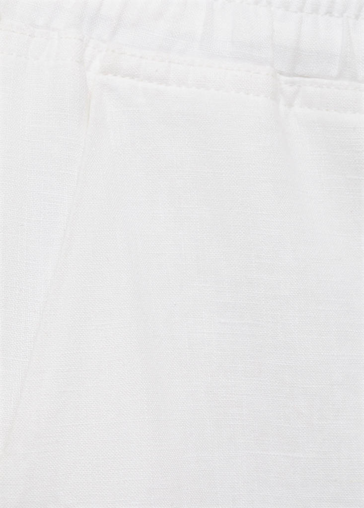 Straight linen-blend trousers — Off White