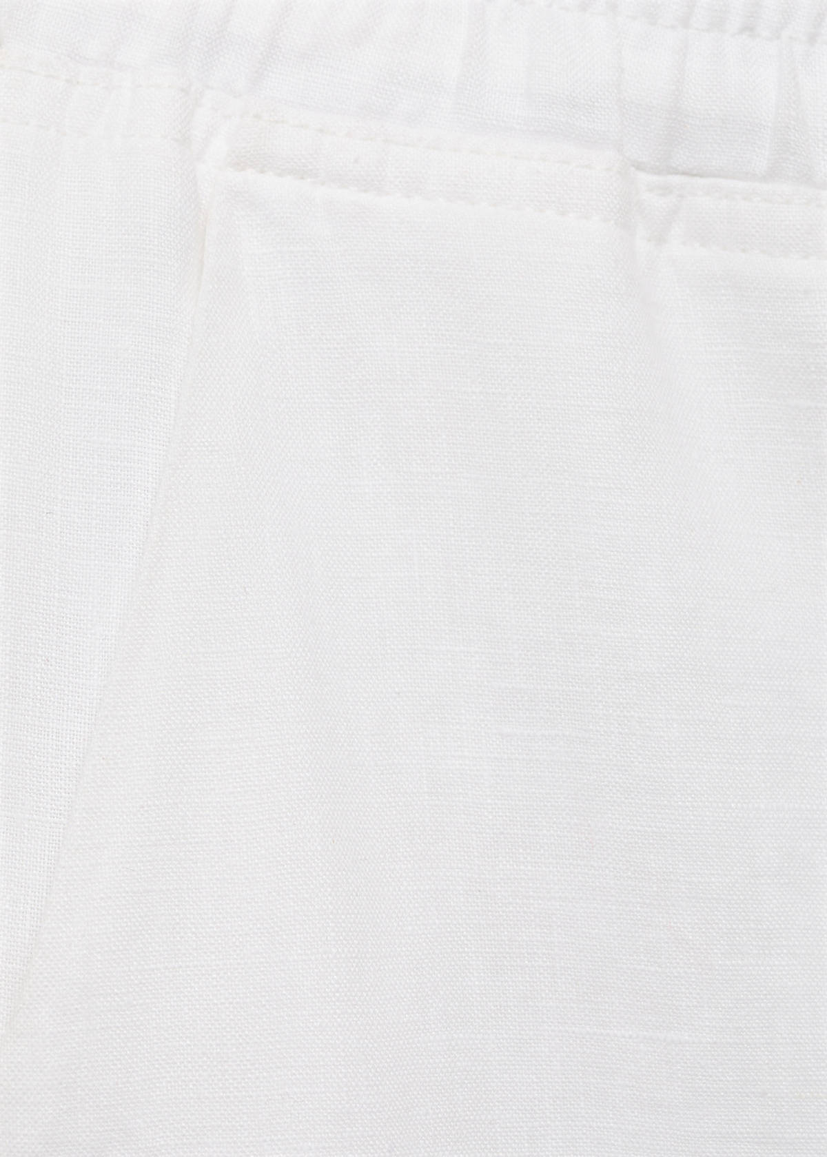 Straight linen-blend trousers — Off White