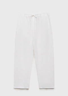 Straight linen-blend trousers — Off White 6