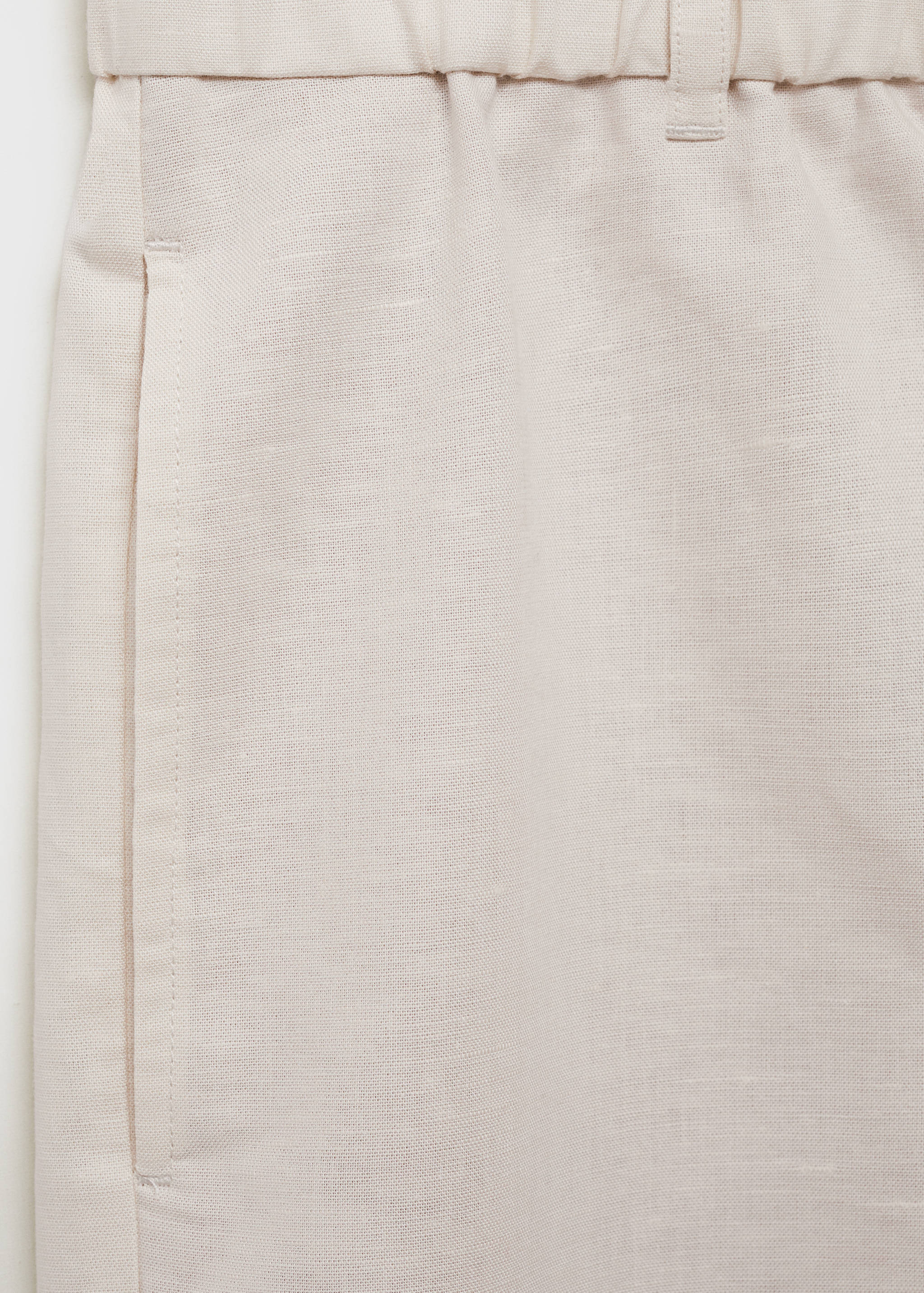 Cotton-linen blend bermuda shorts - Details of the article 0