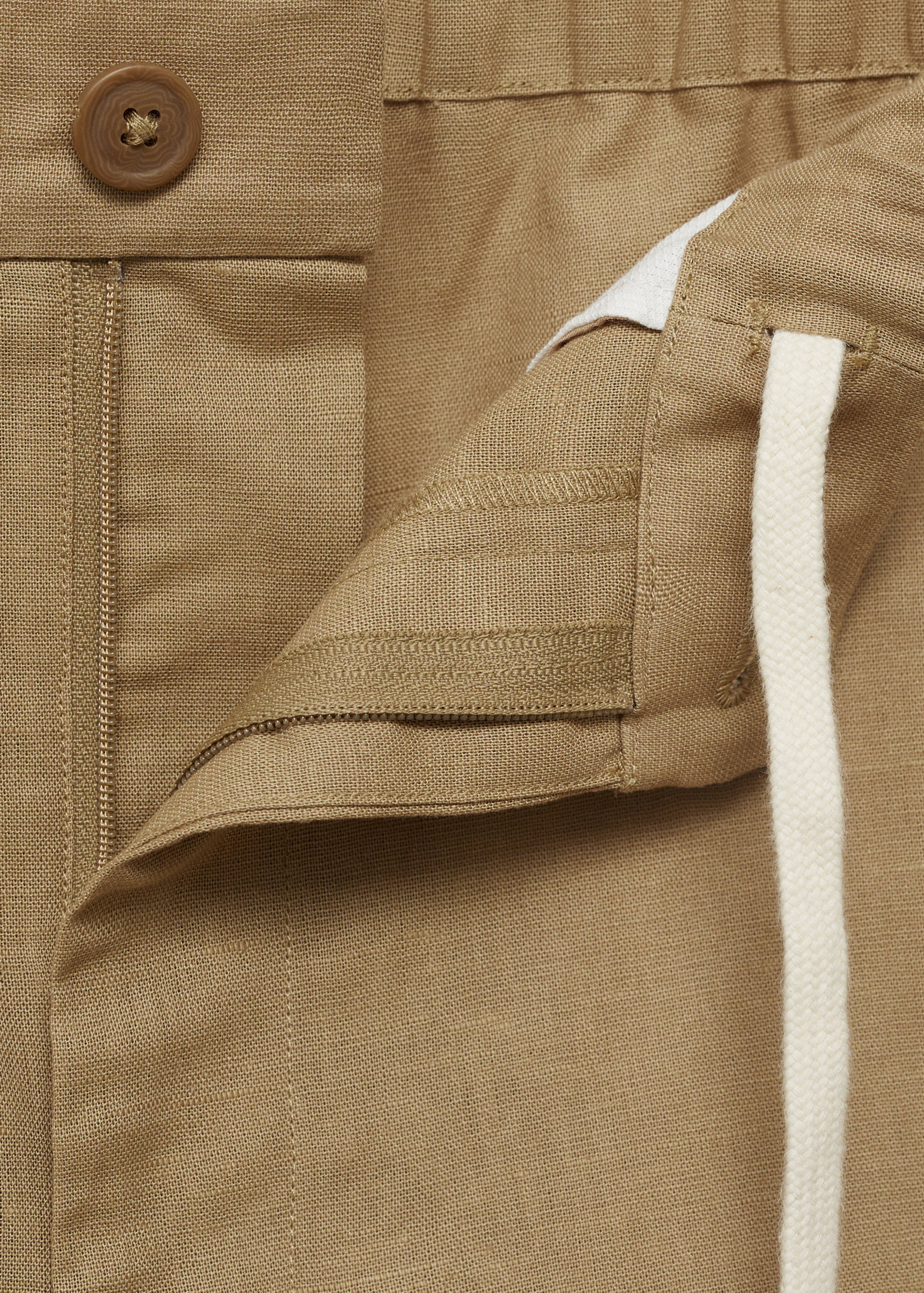 Cotton-linen blend bermuda shorts - Details of the article 8